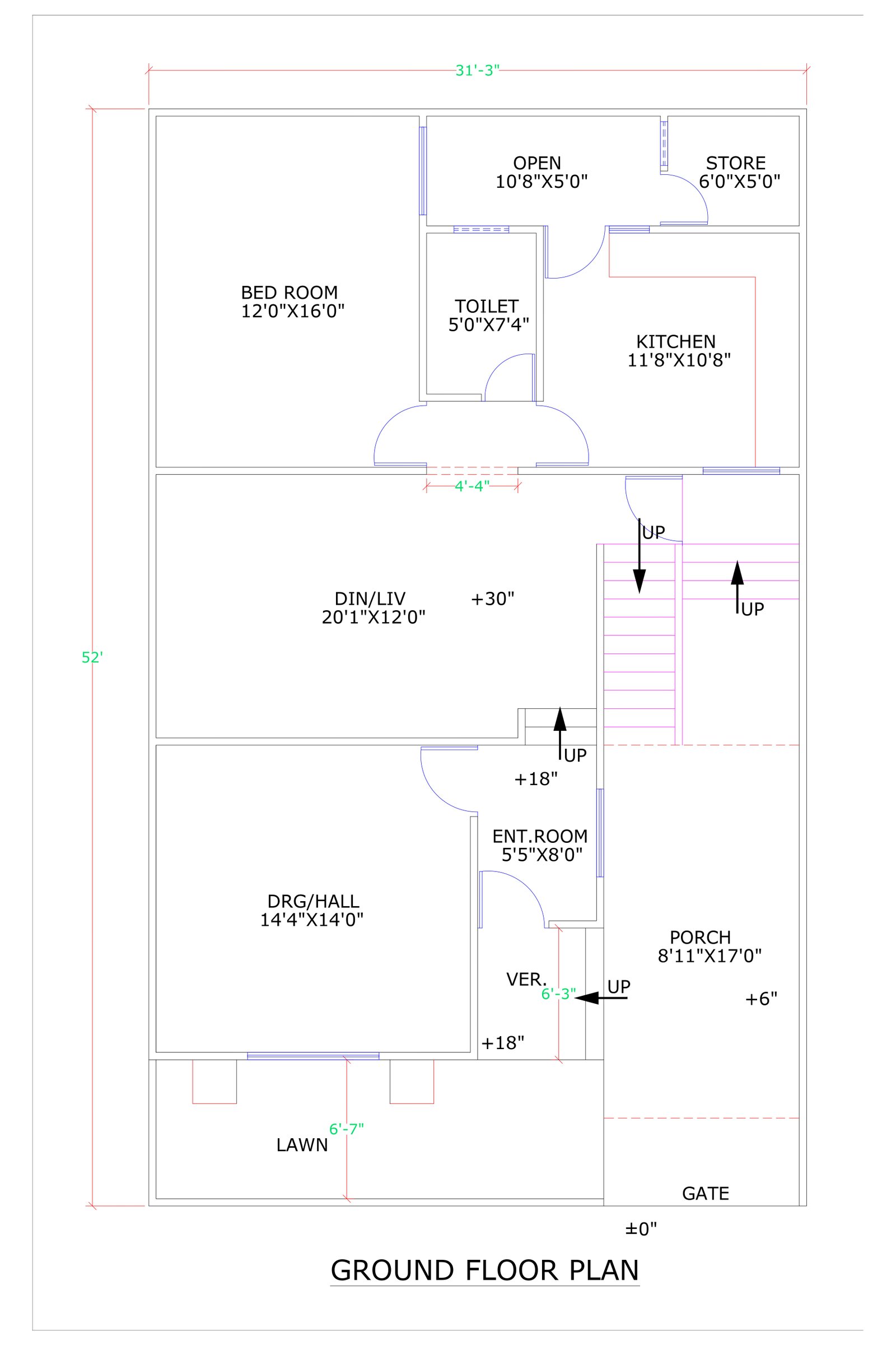 31x52 architect home design