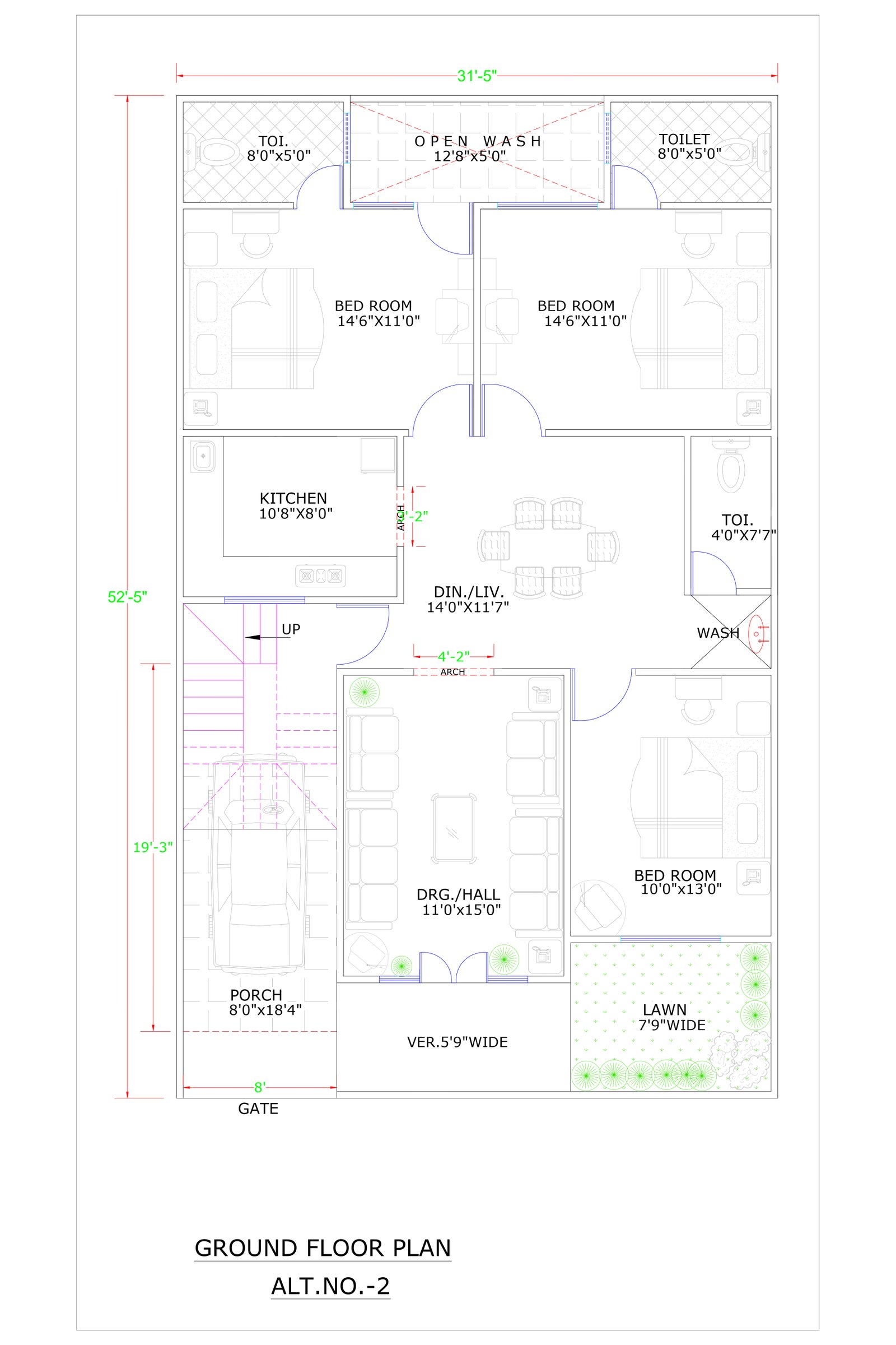 31x52 home designs plans