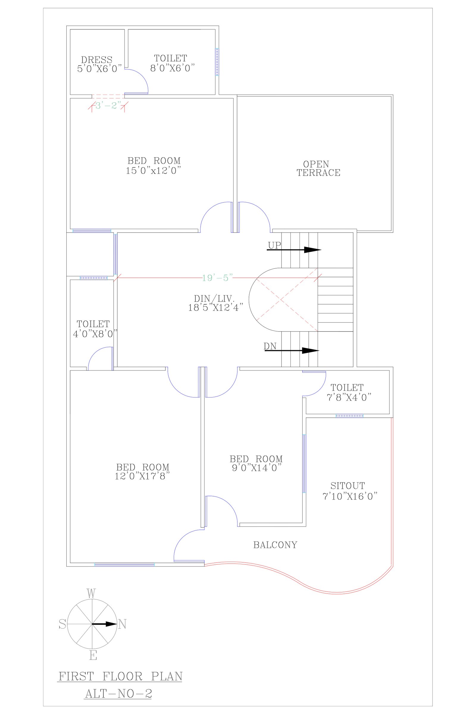 31x52 house designs plan