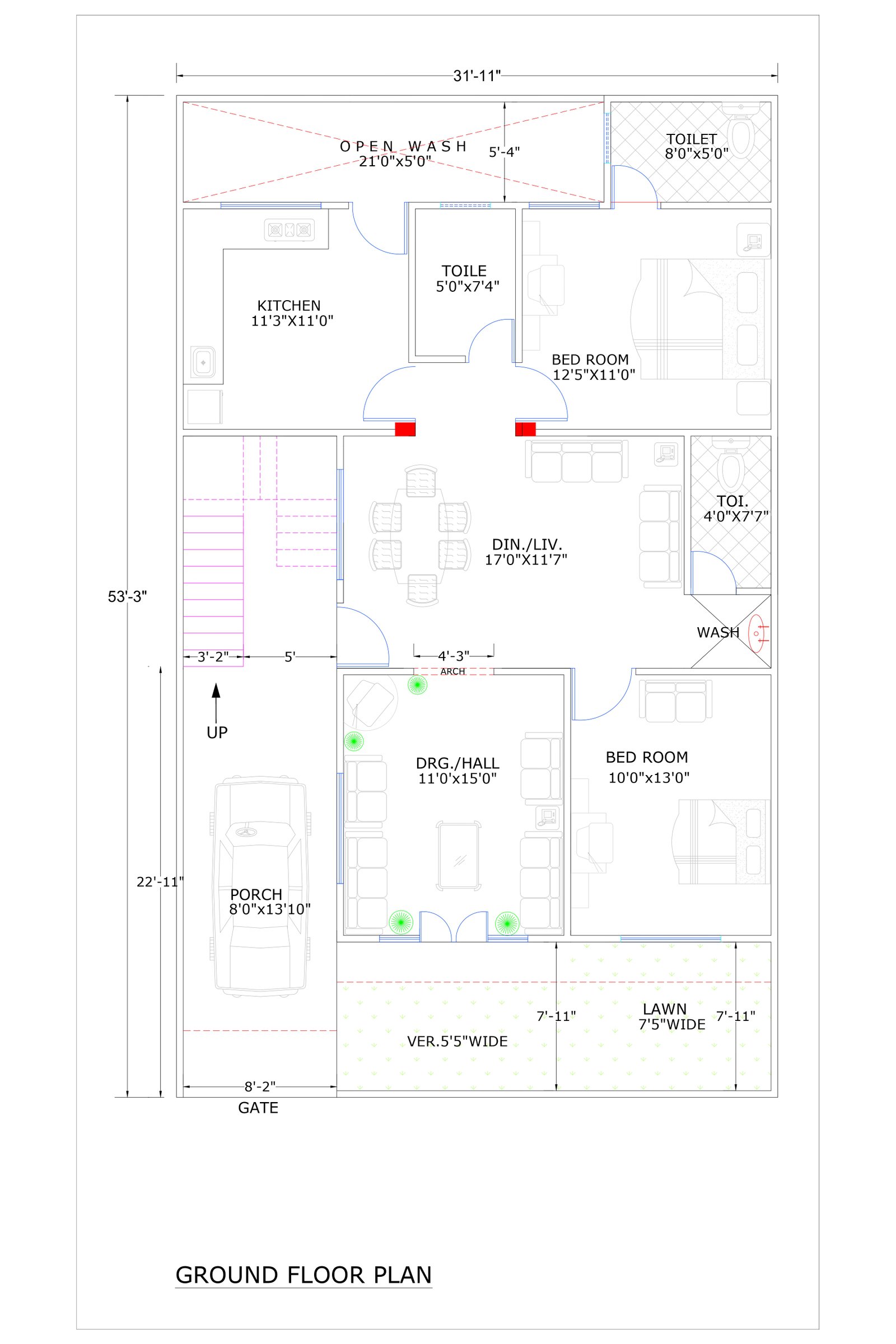 31x53 online building plan maker