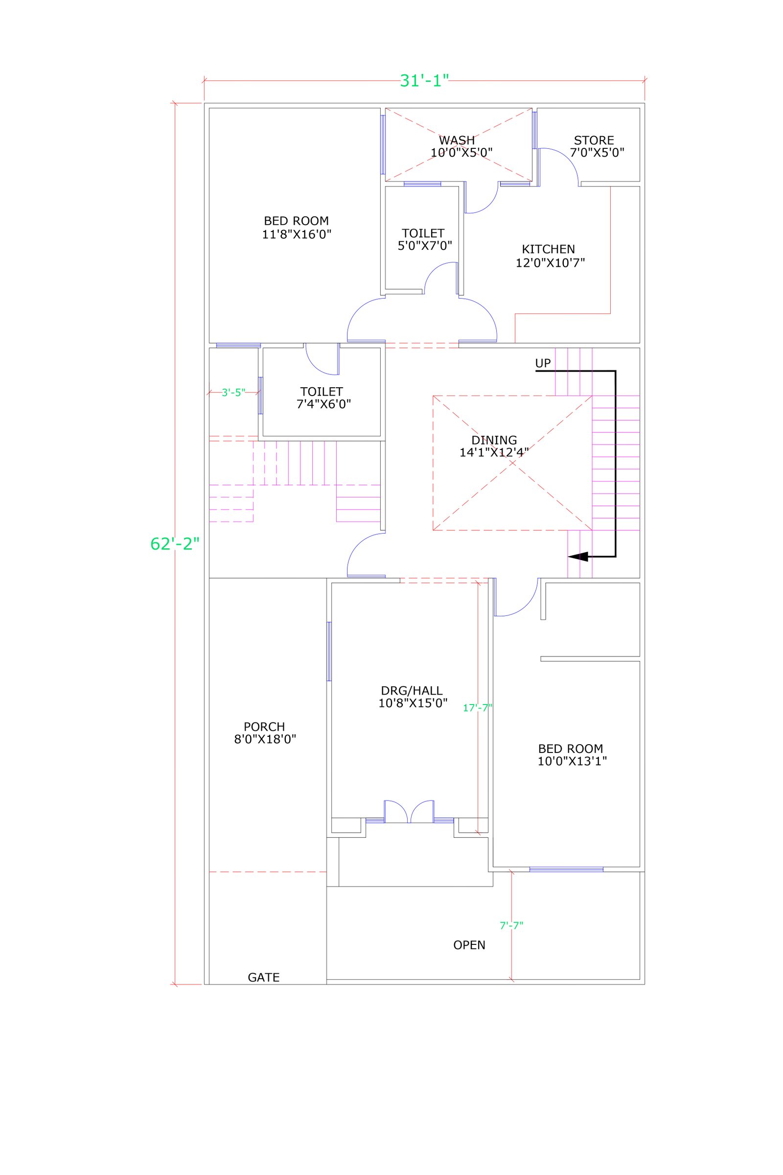 31x62 simple home design