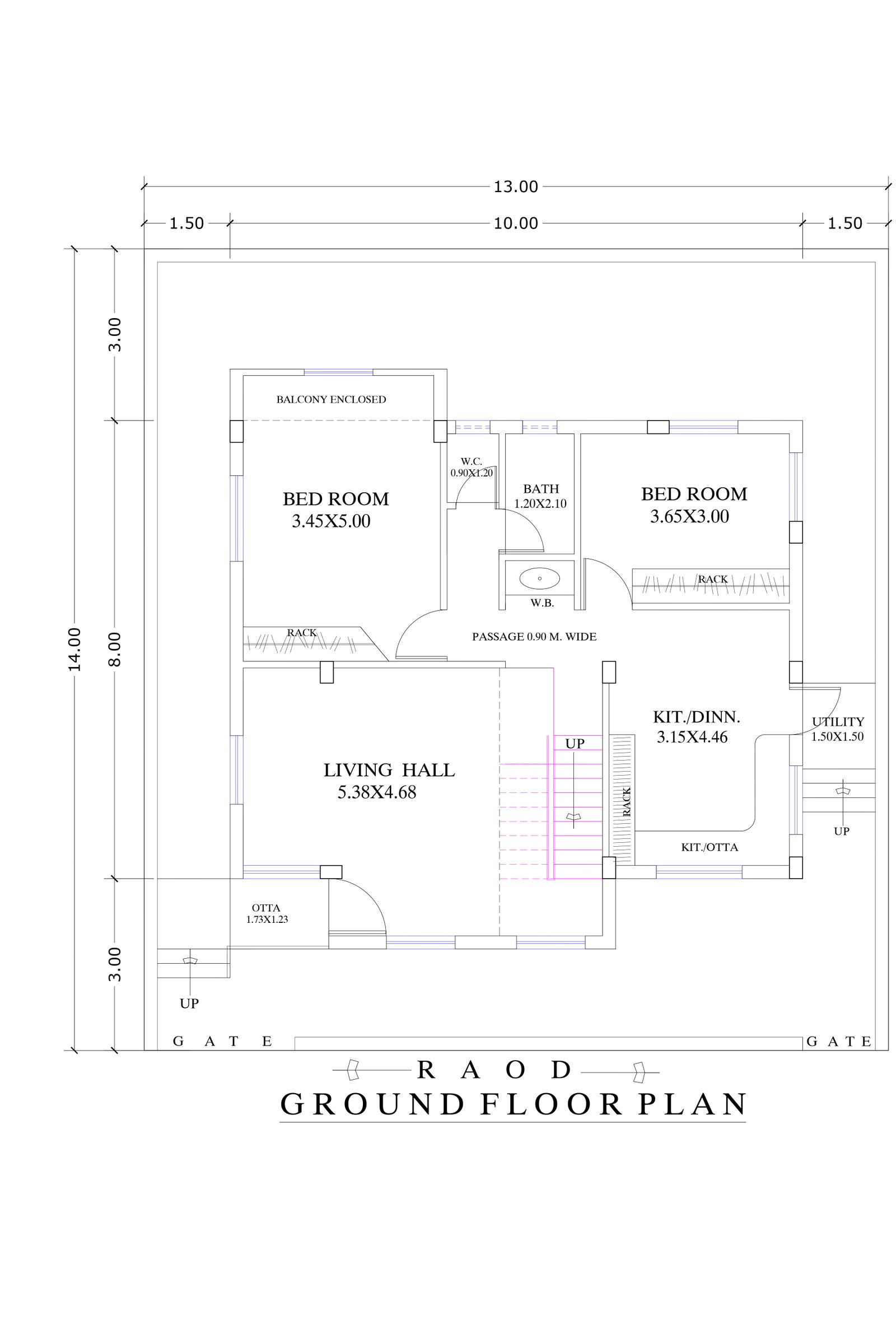 32x44 design a house