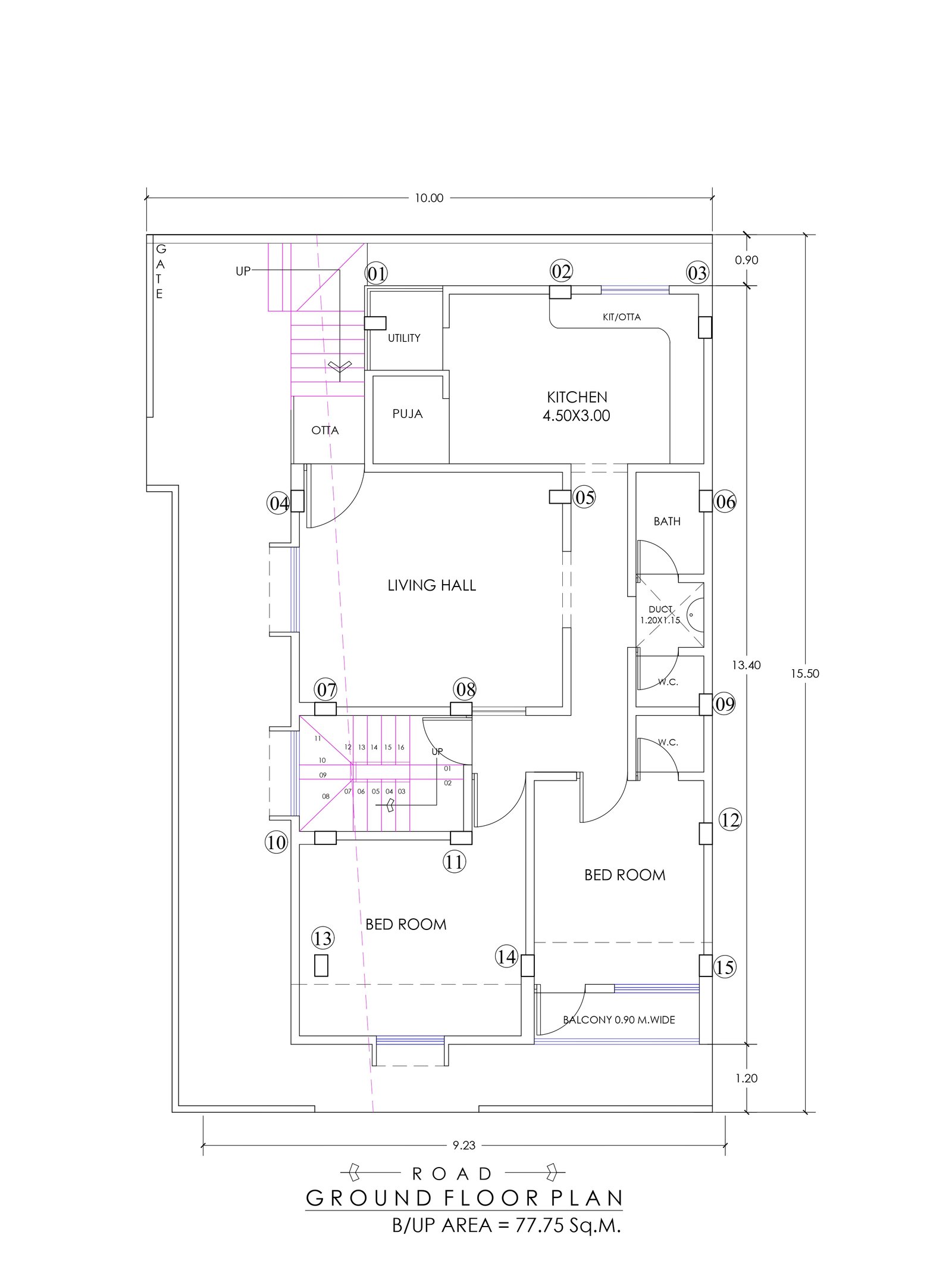 32x48 house with shop plan