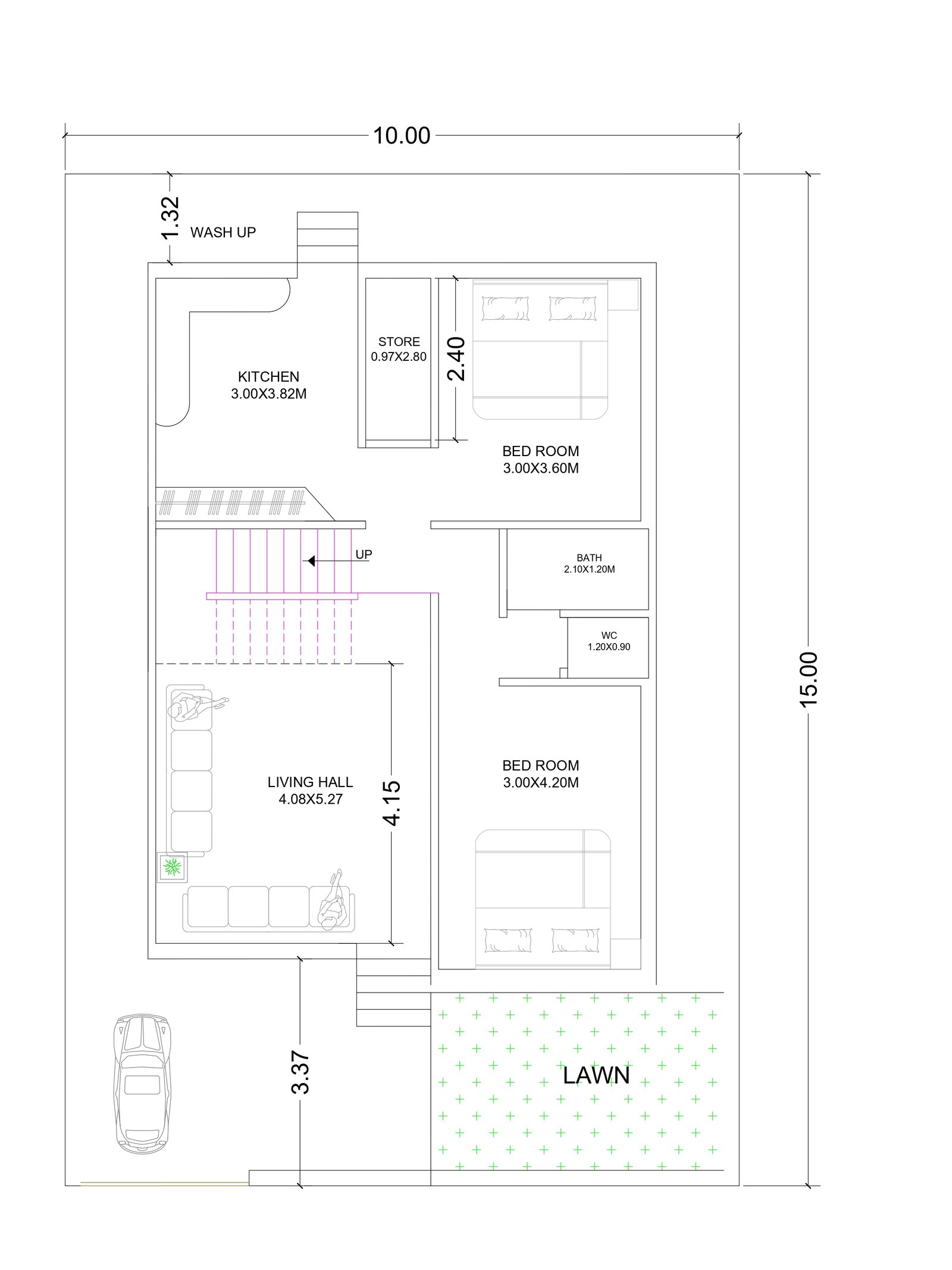 32x49 small home design