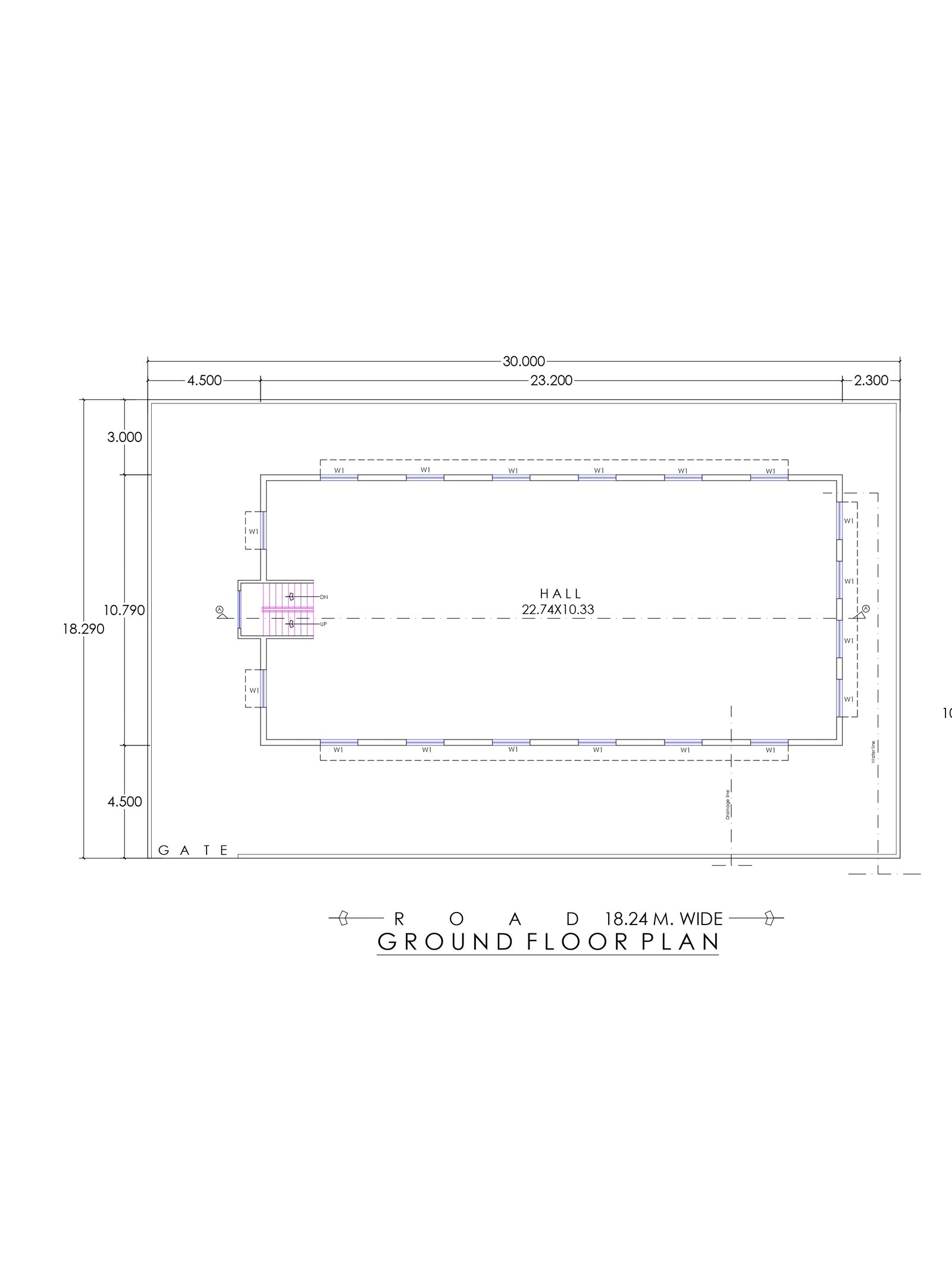 32x73 rental purpose house plans