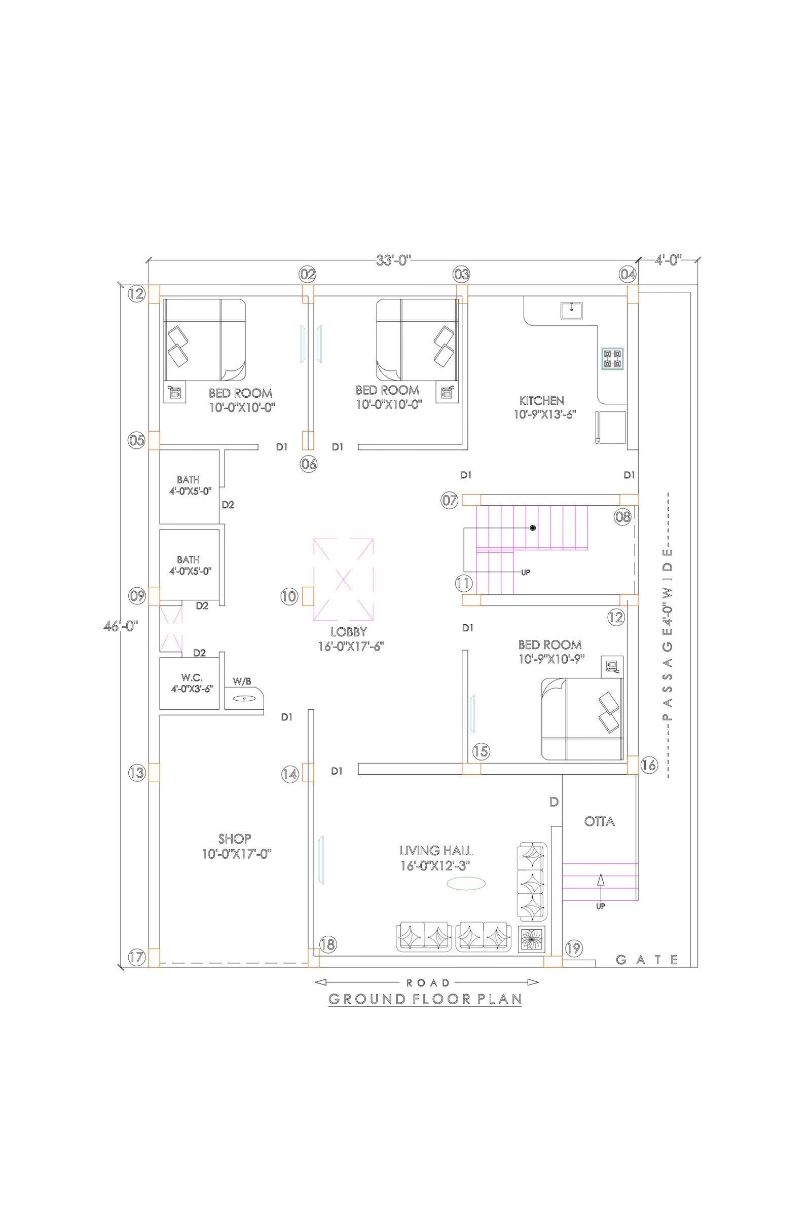 33x46 modern design house