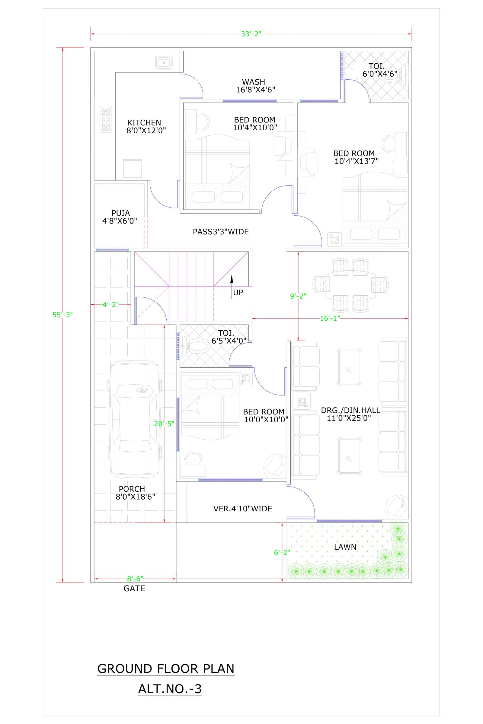 33x55 3d design homes