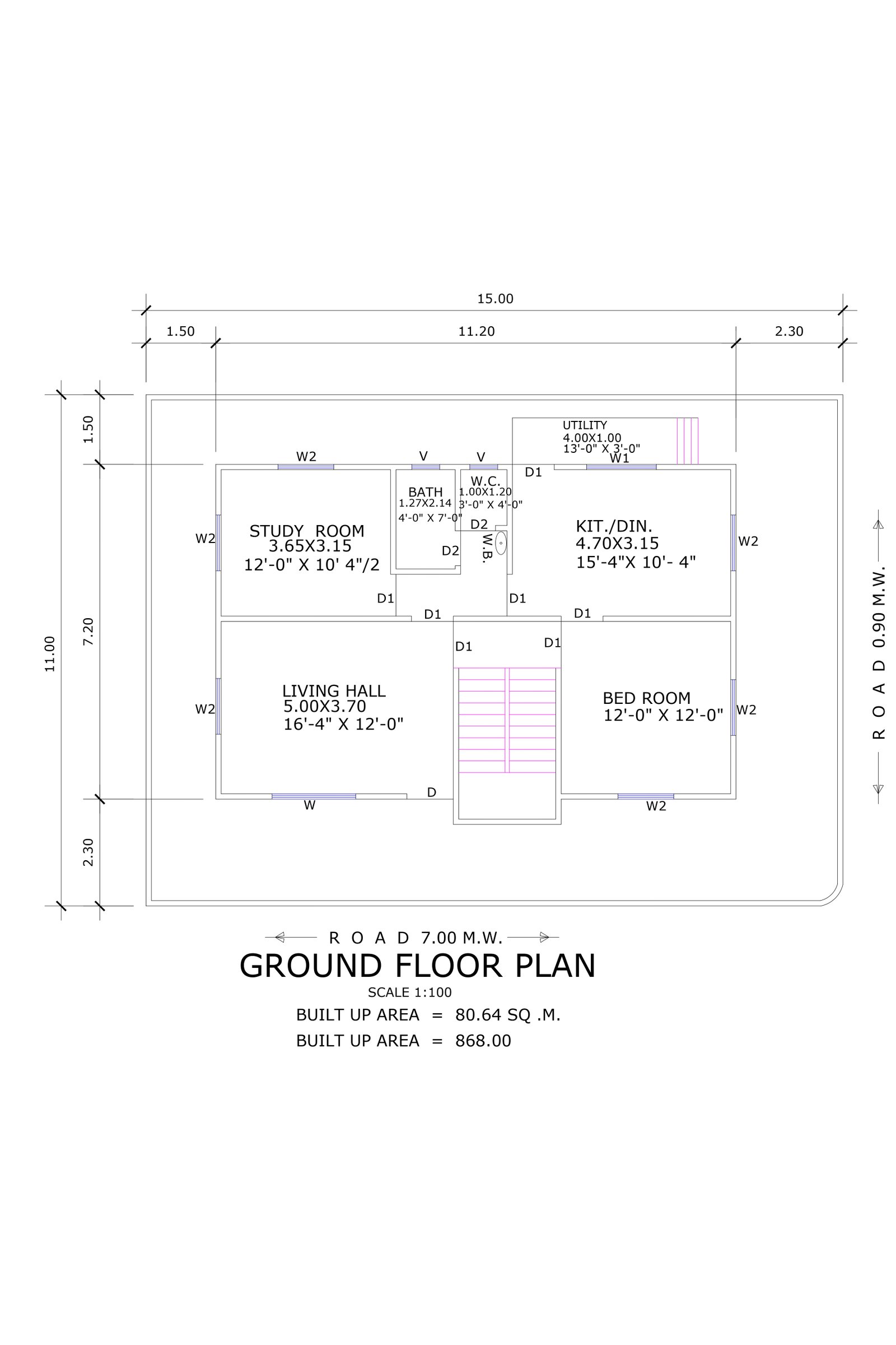 34x35 simple home design