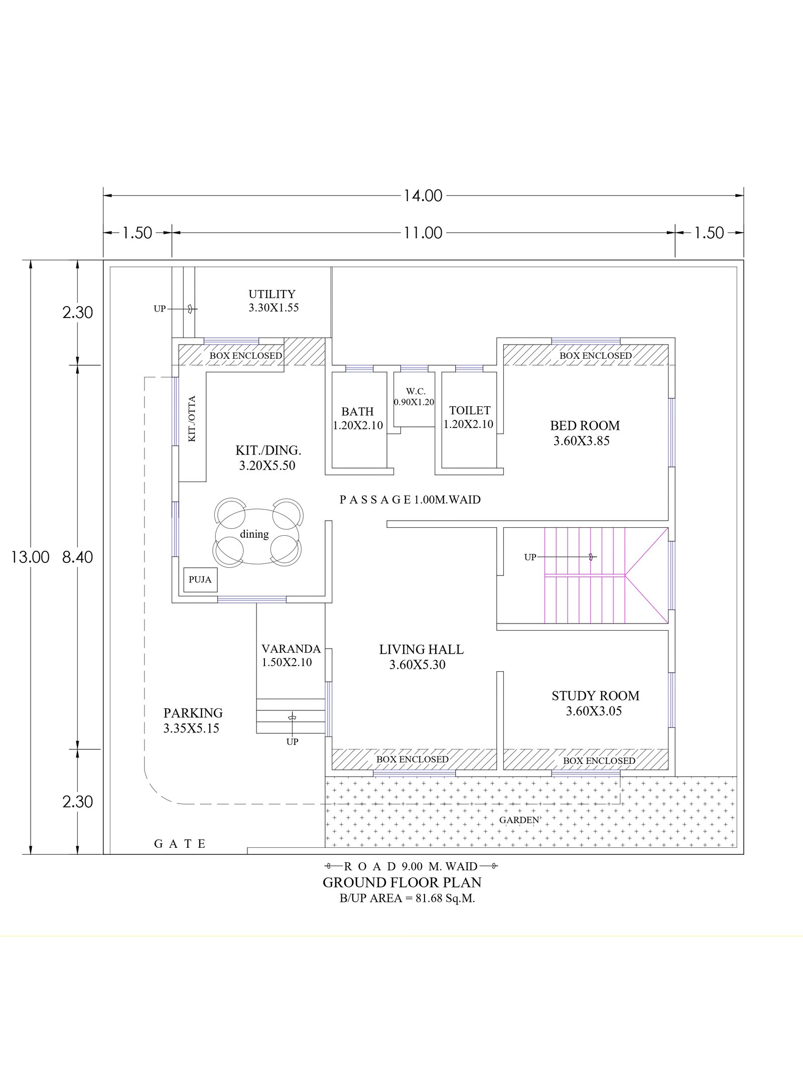 35x41 villa house design