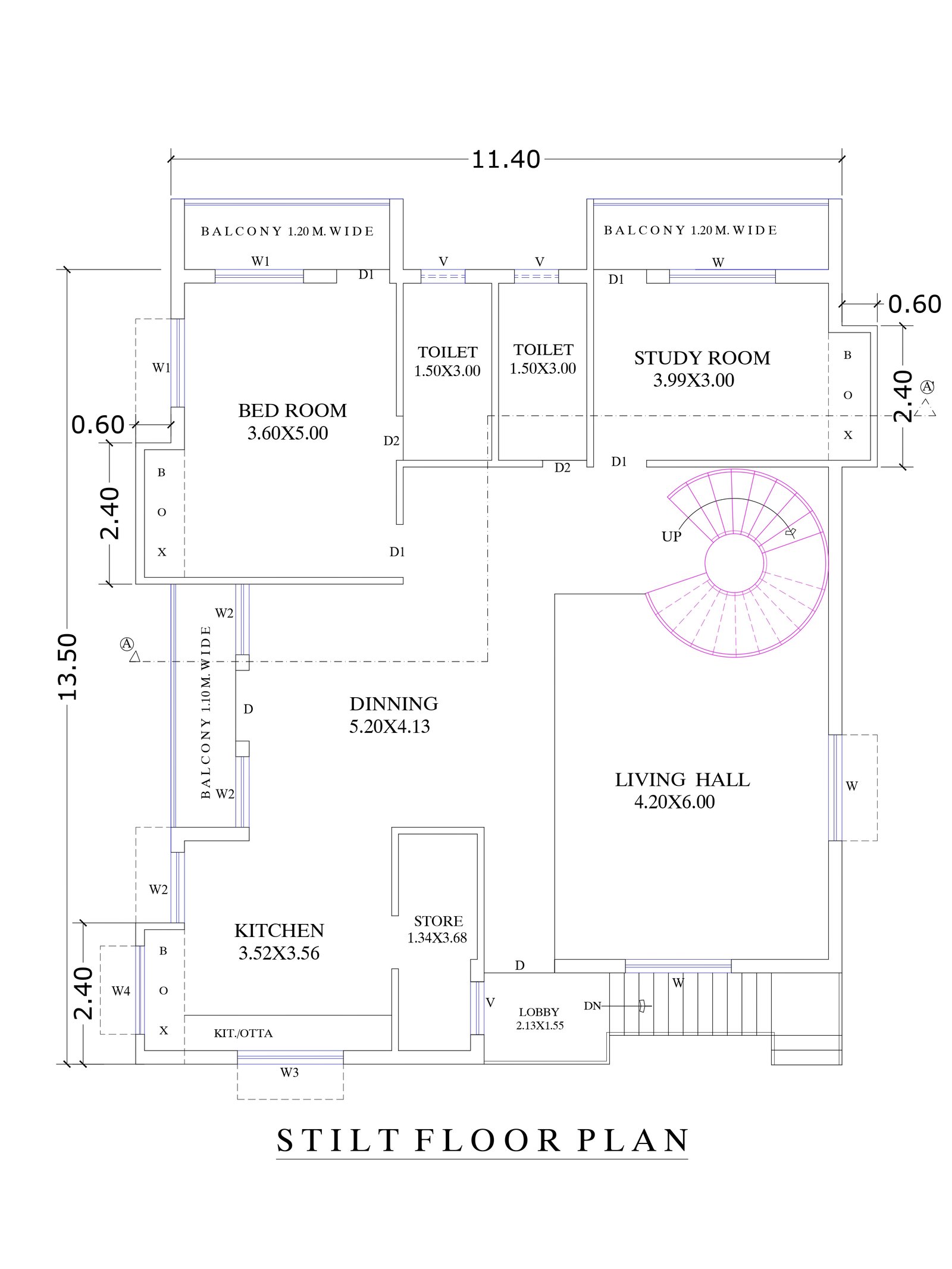 35x42 modern classic villa design