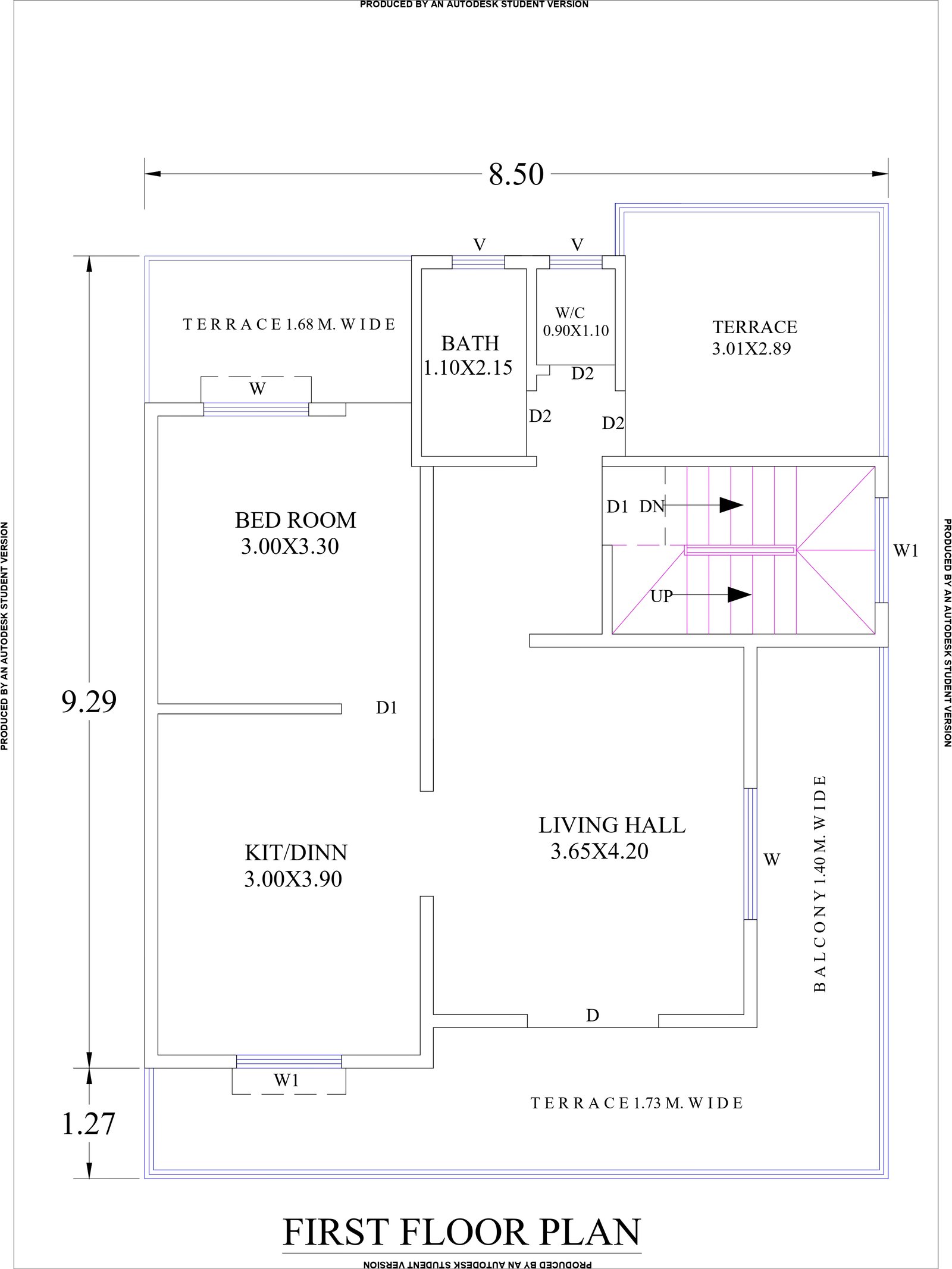 35x45-House-map-first-floor-2164