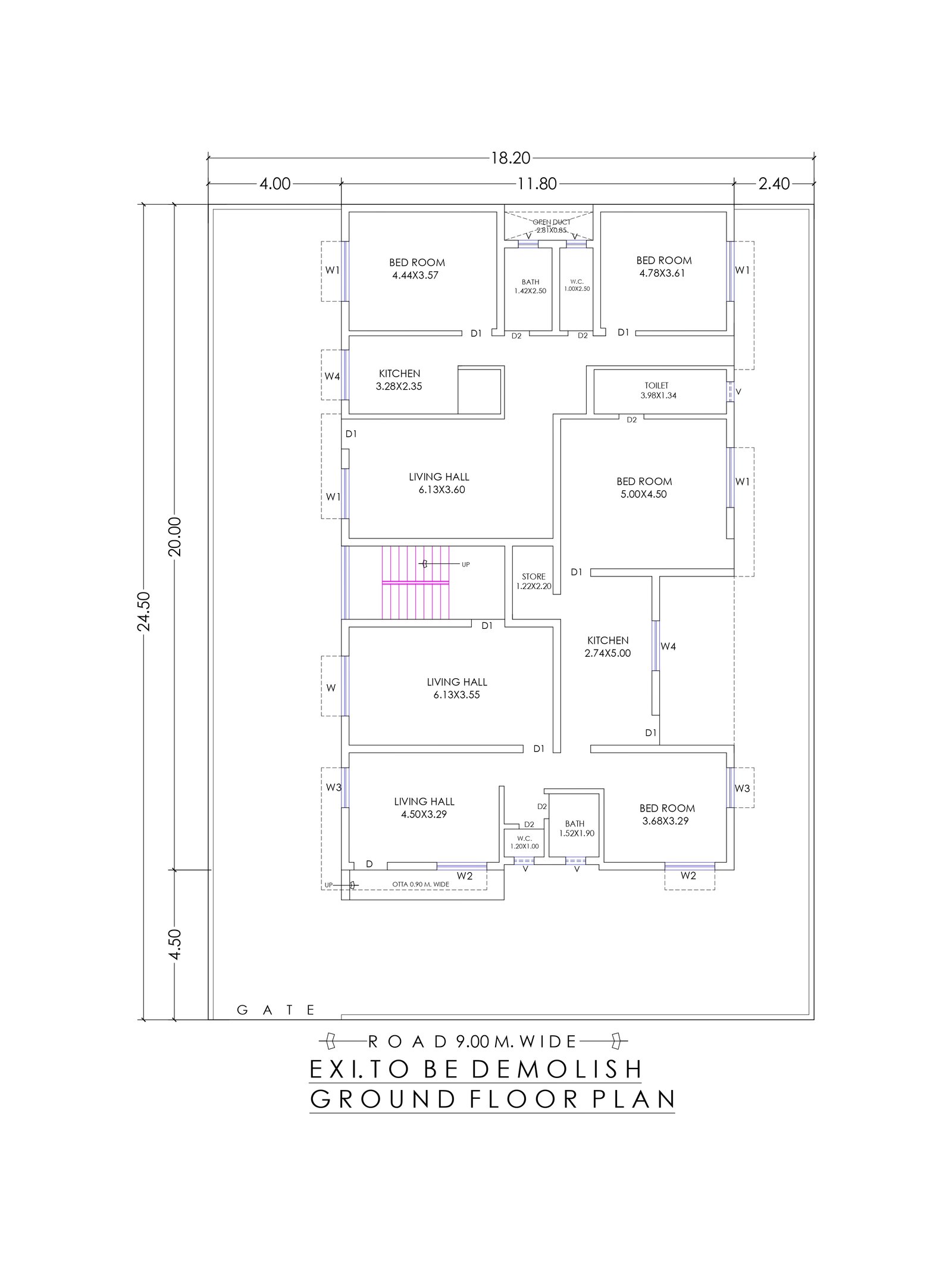 35x65 rental purpose house plans