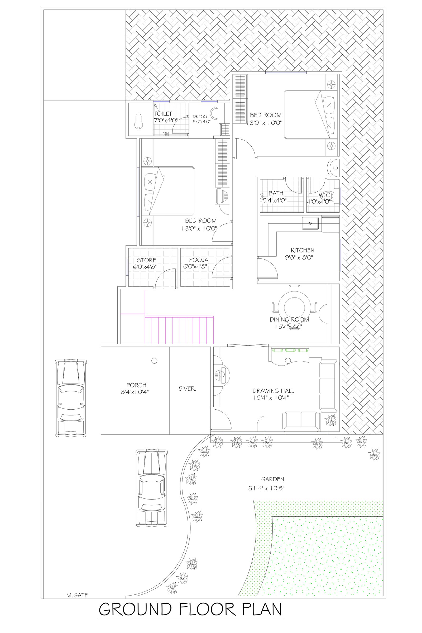36X53 2d drawing design