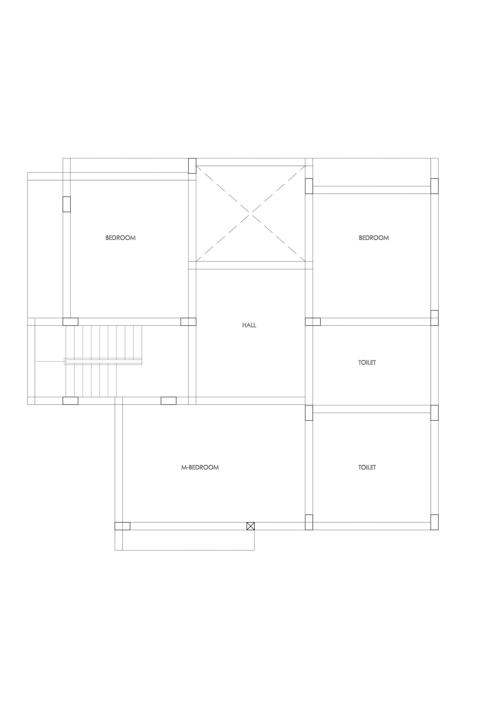 36x37 simple small house design
