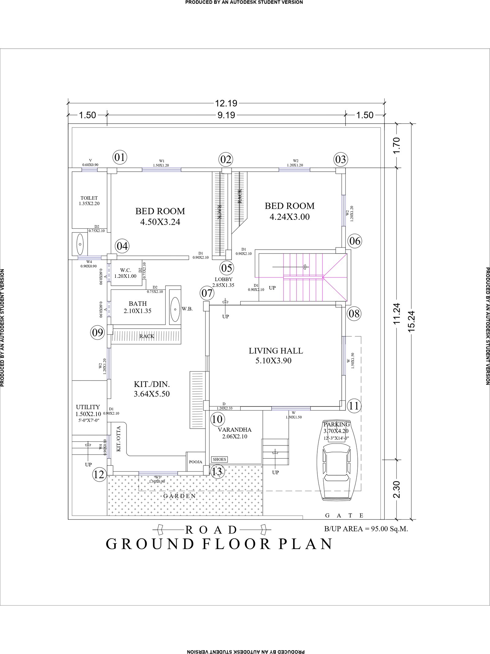 38x48 luxury modern house plans