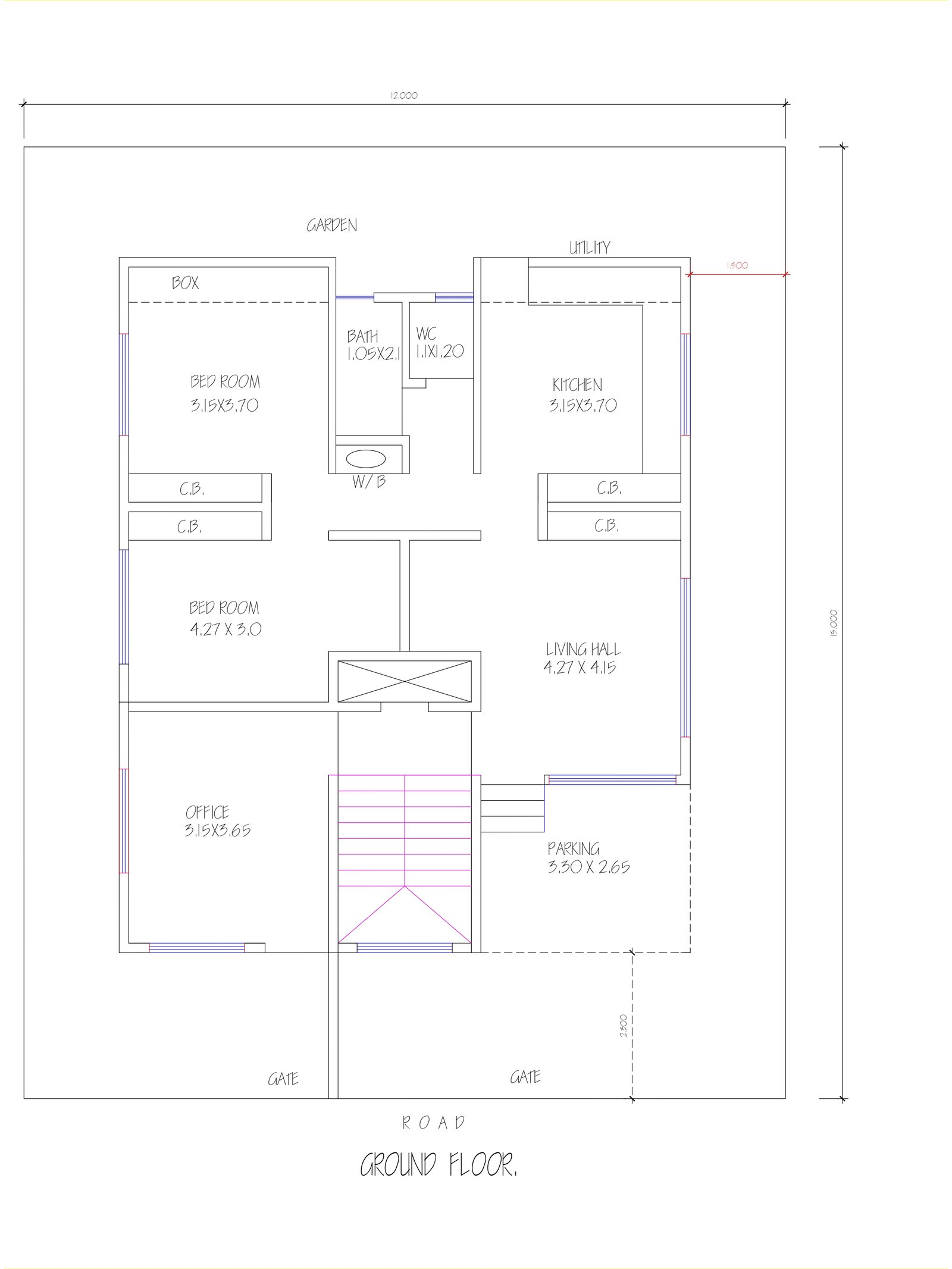 38x49 office building plans