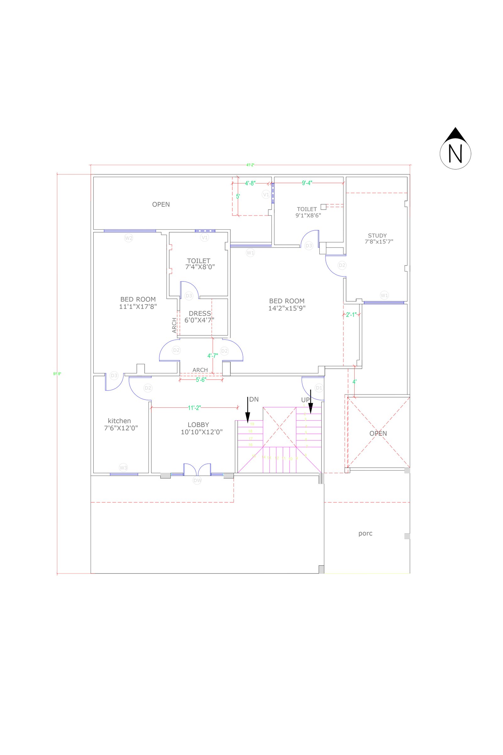 40x41 luxury home designs