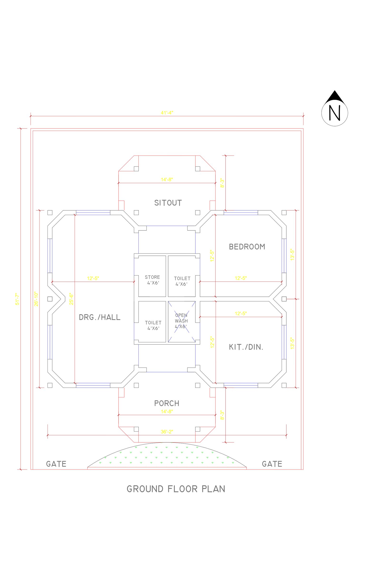 40x45 simple home design