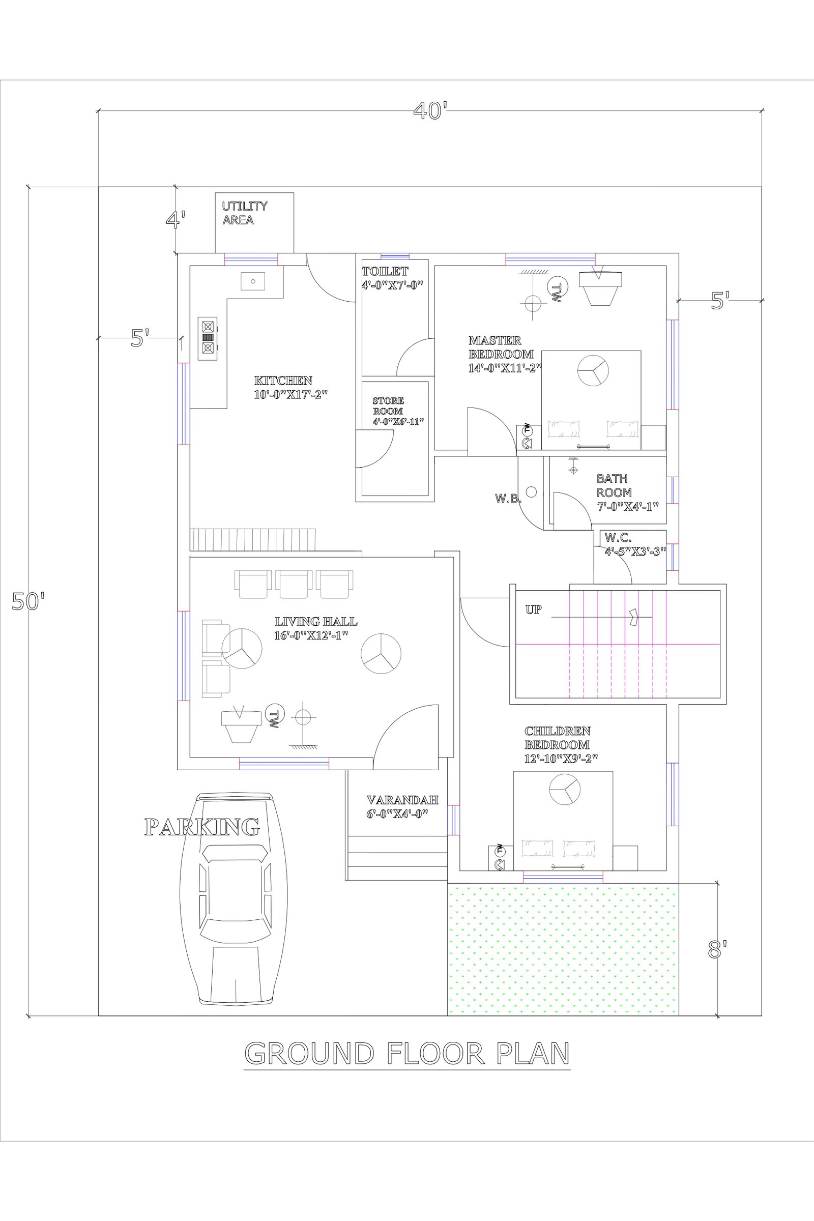 40x50 luxury classic villa exterior design