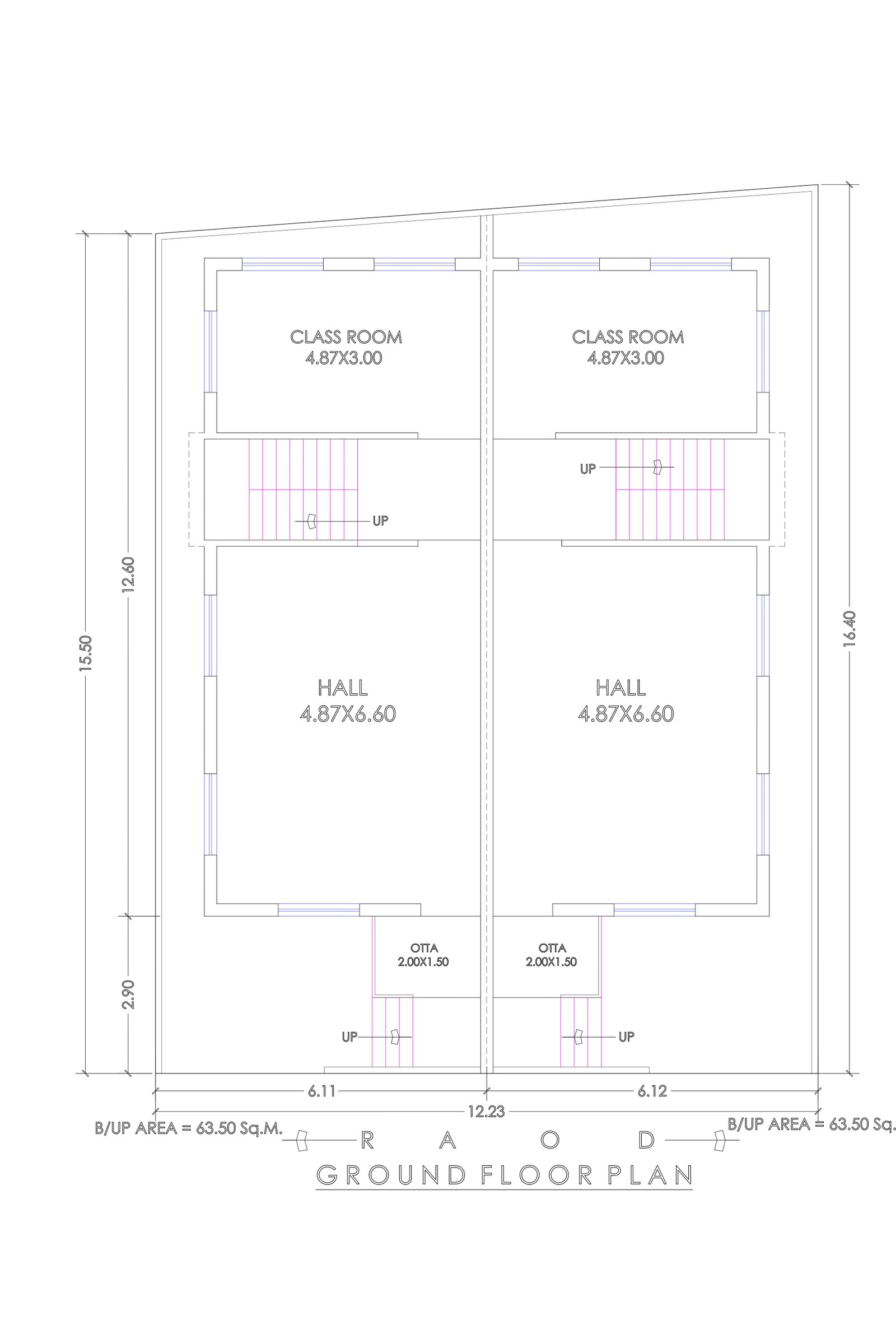 40x50 school building design