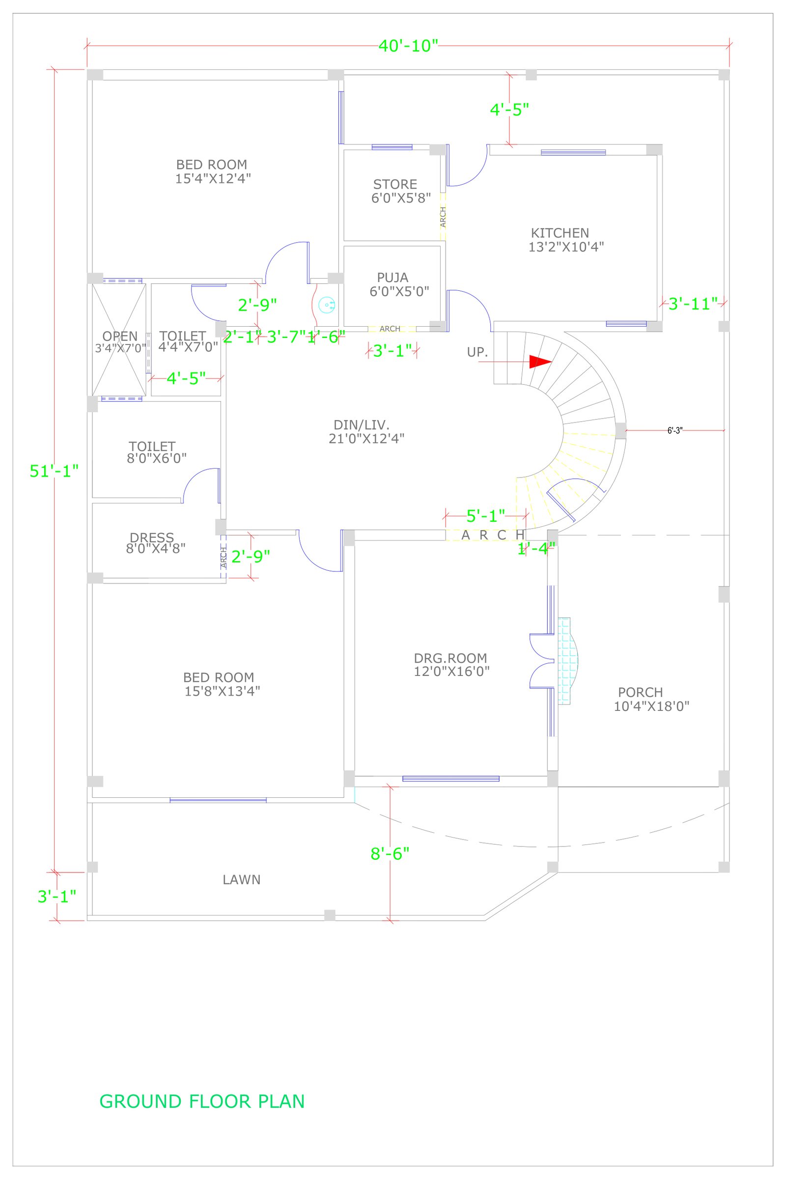 40x51 luxury modern floor plans