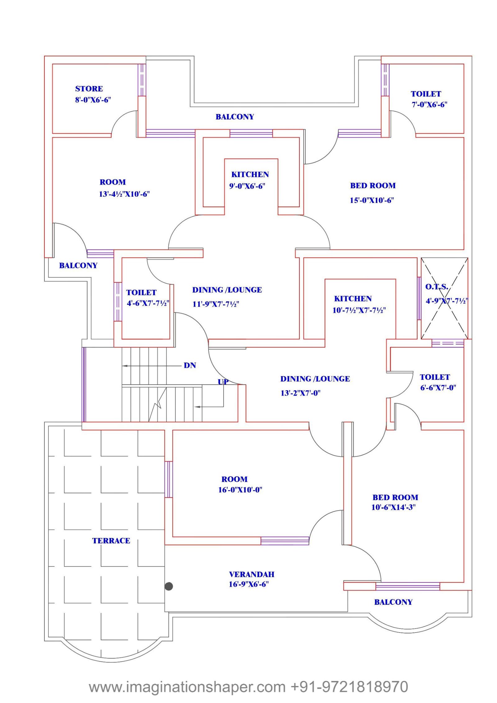40x60 first floor rental purpose house plans