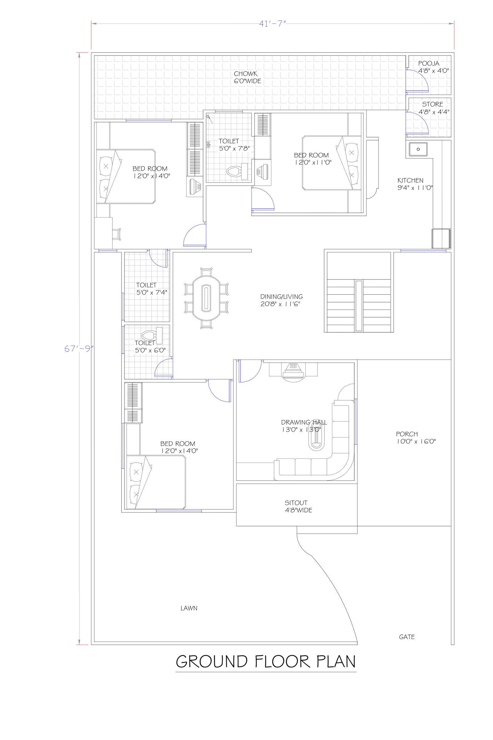 40x76 online building plan maker