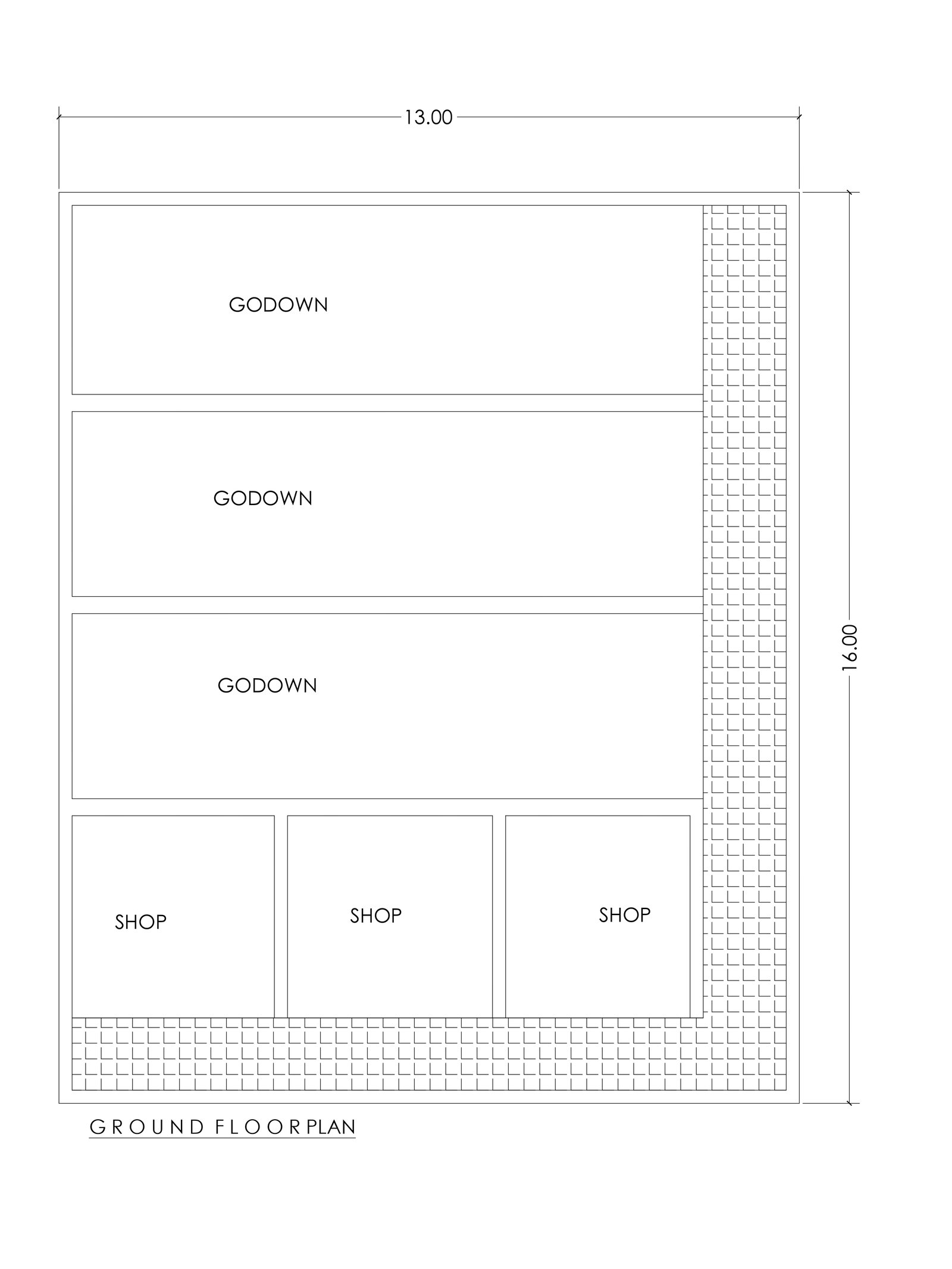 41x51 shop house plans