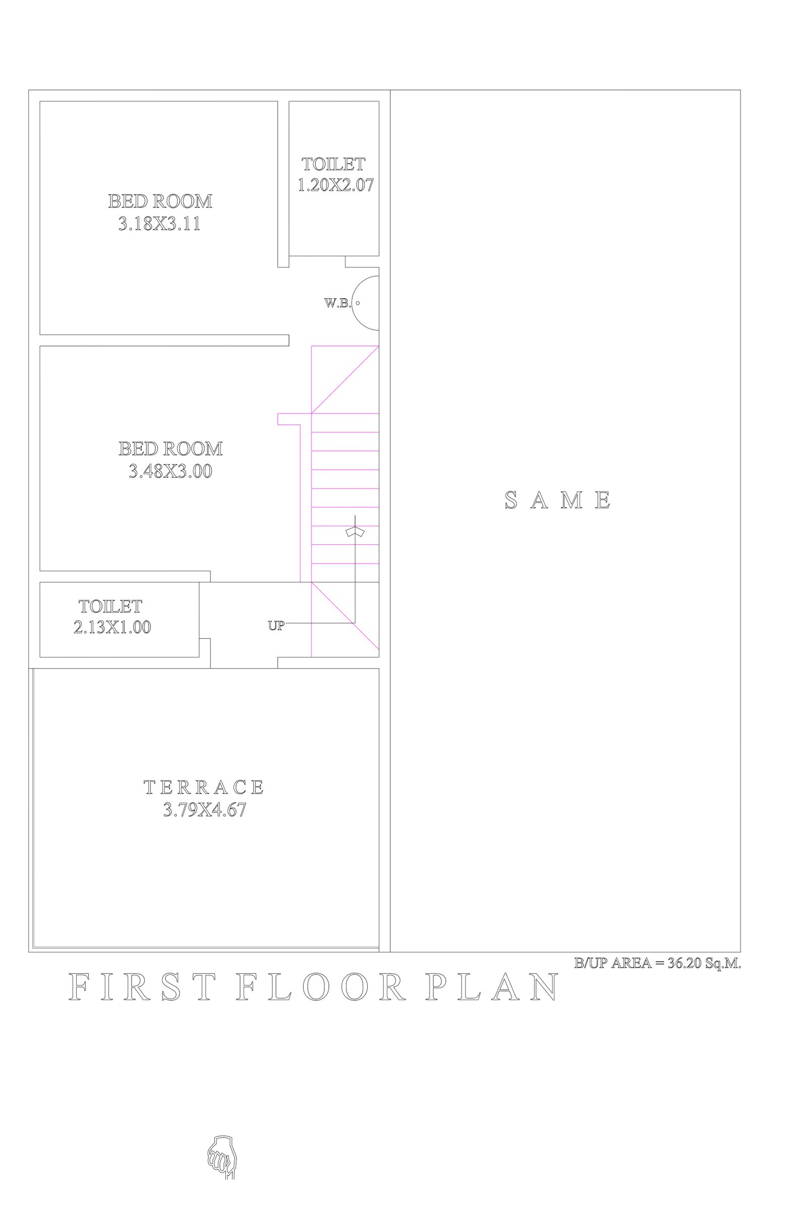 41x52-1-bhk-house-plan-first-floor-1996