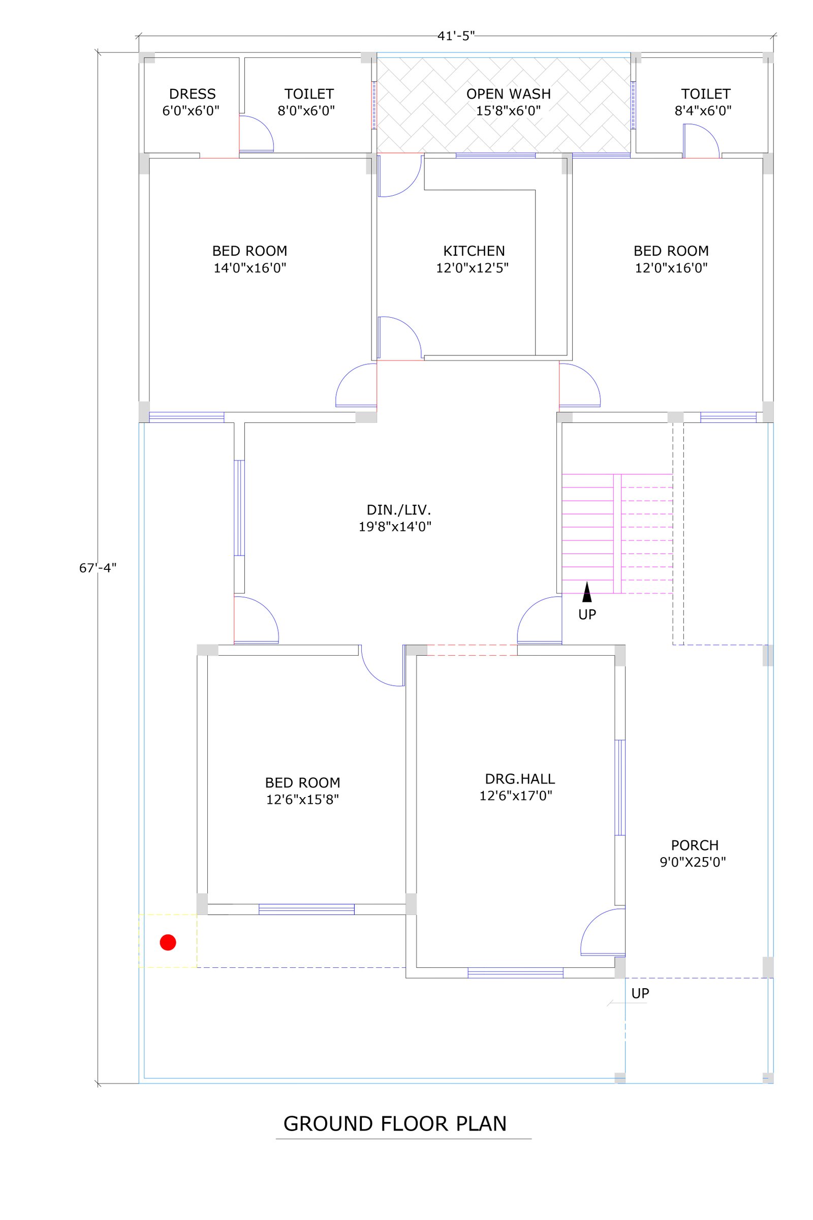 41x67 home builder blueprints