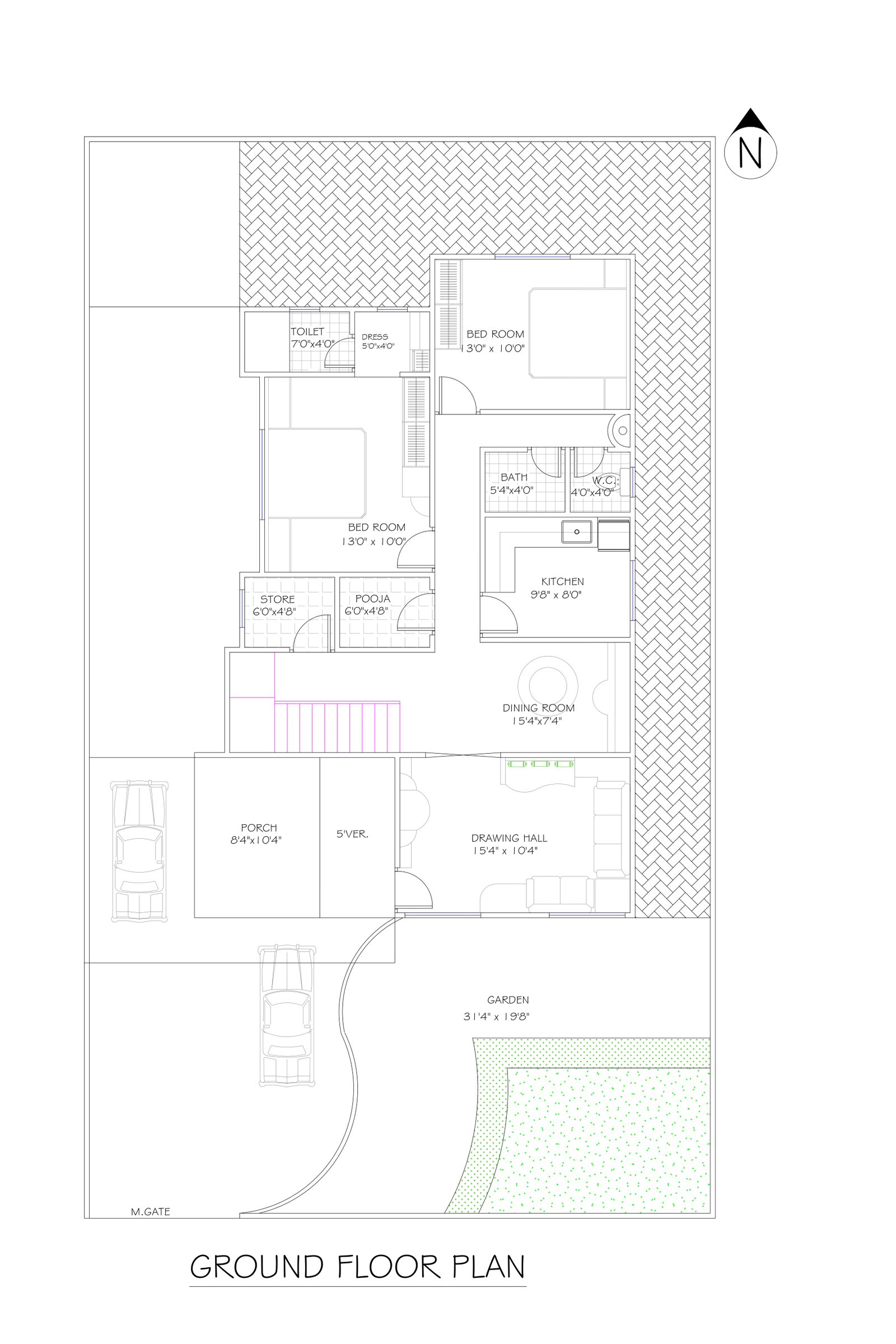 41x75 modern mansions plans