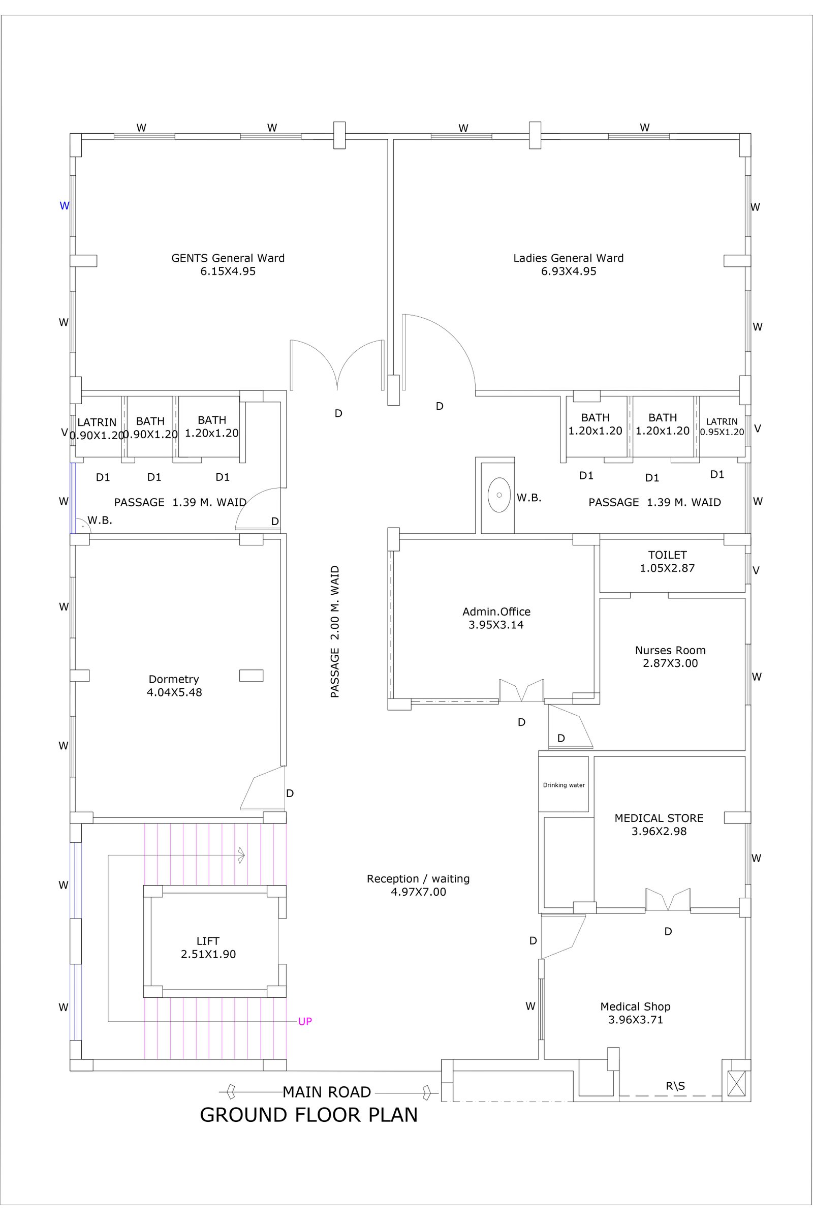 42x60 hospital architect