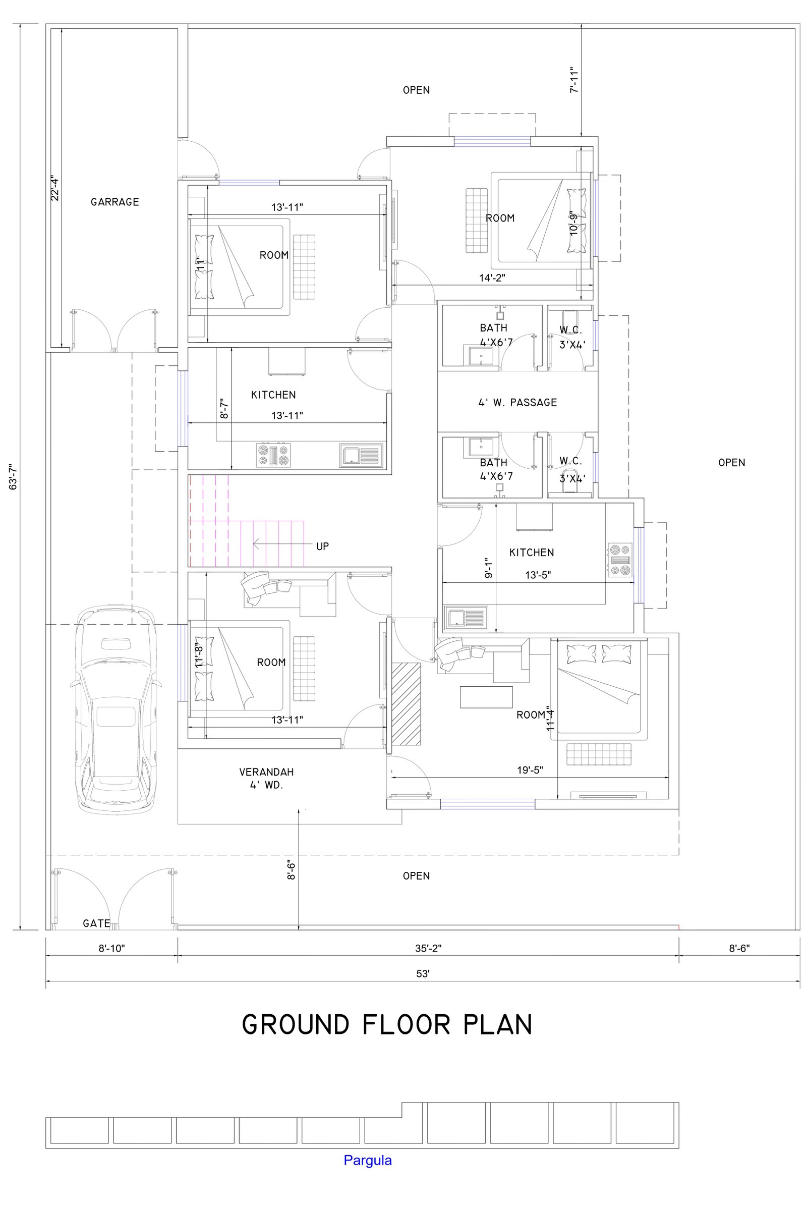 43x63 create a floor plan