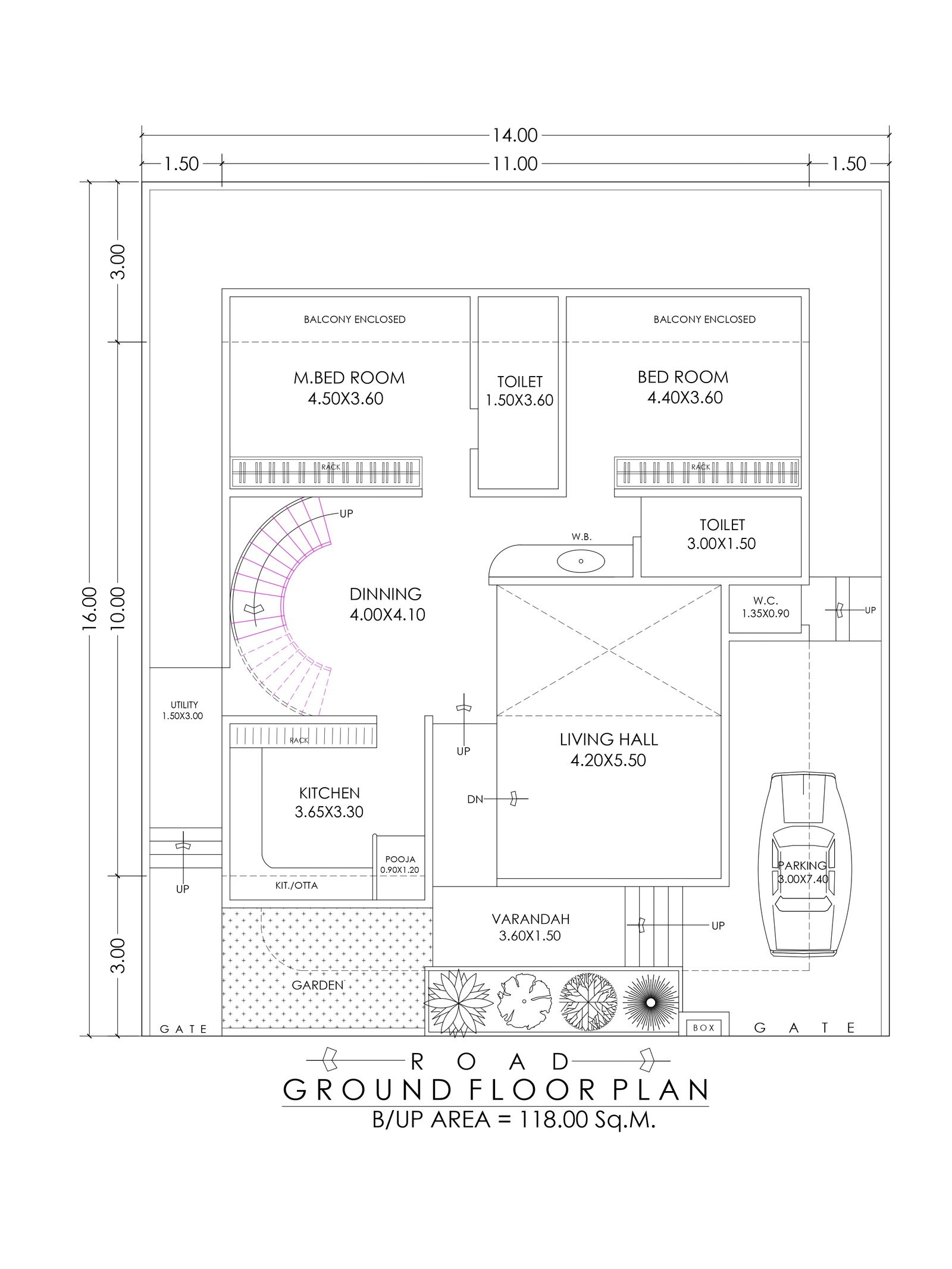 45x48 luxury house plans