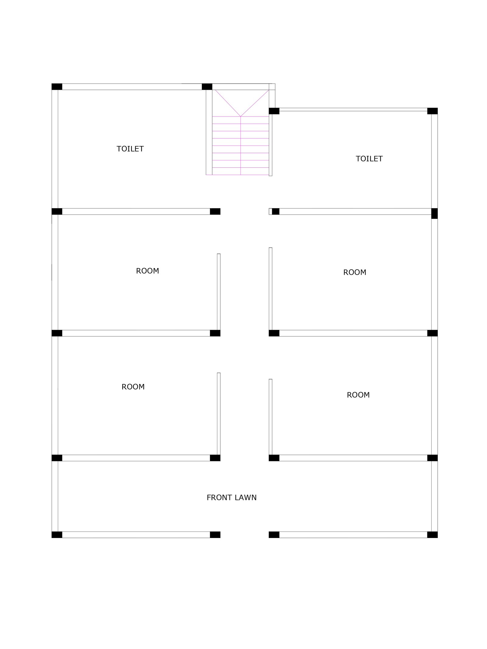 45x48 rental purpose house plans