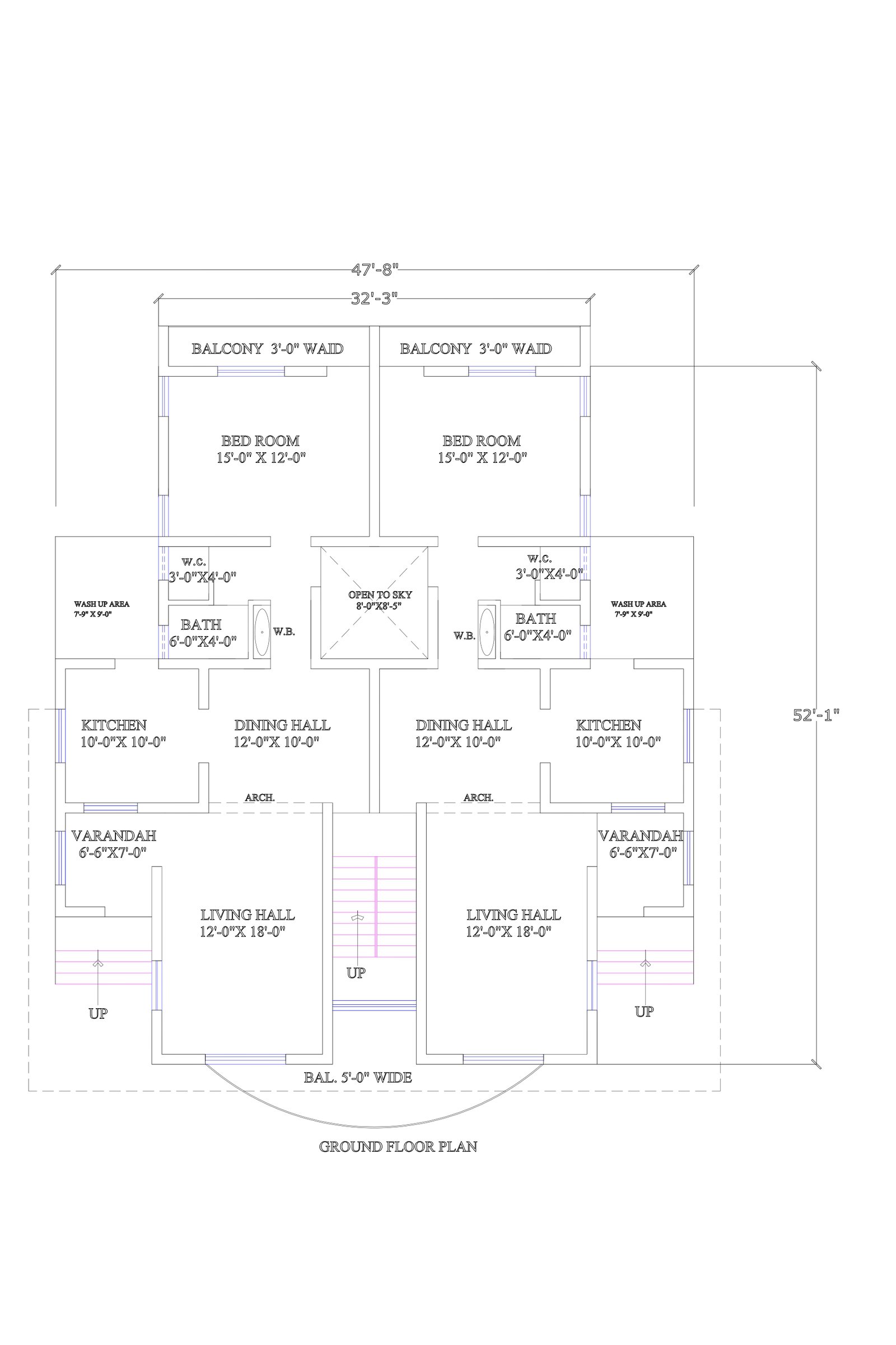 47x52 modern luxury house design