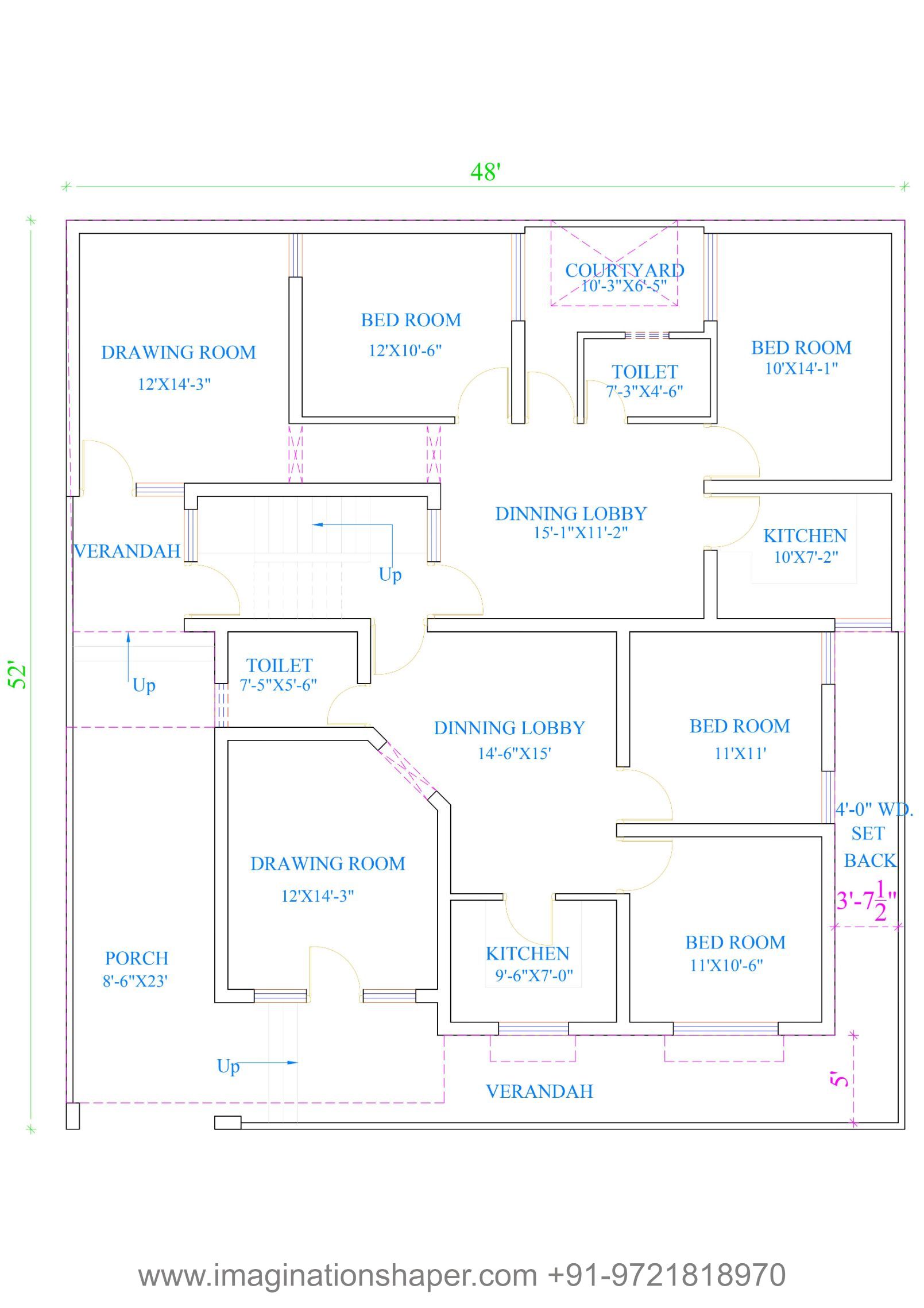 48x52 design home plans