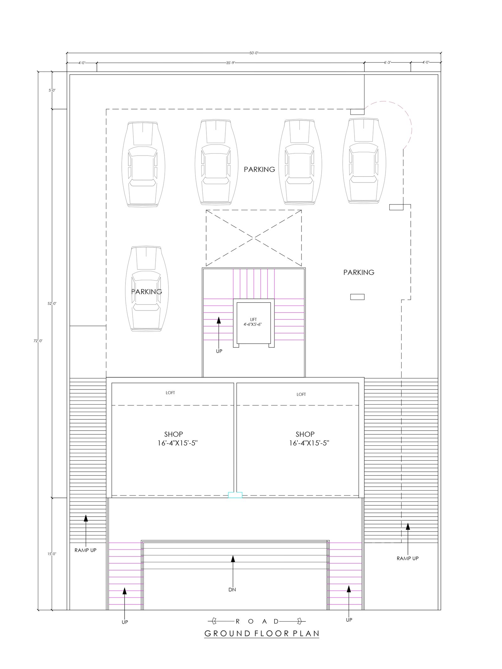 50x72 basement home plans designs