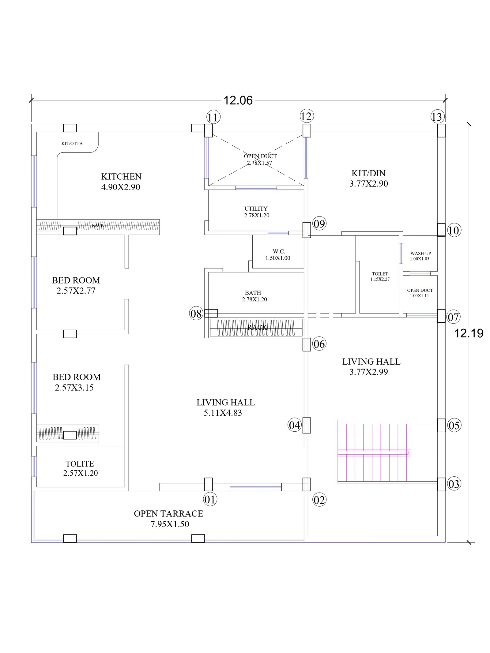 51X58-4bhk-house-plan-first-floor-2021