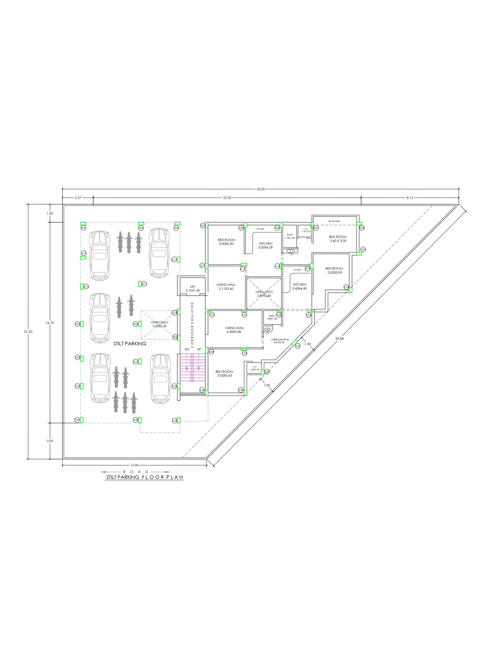 51x70 rental purpose house plans