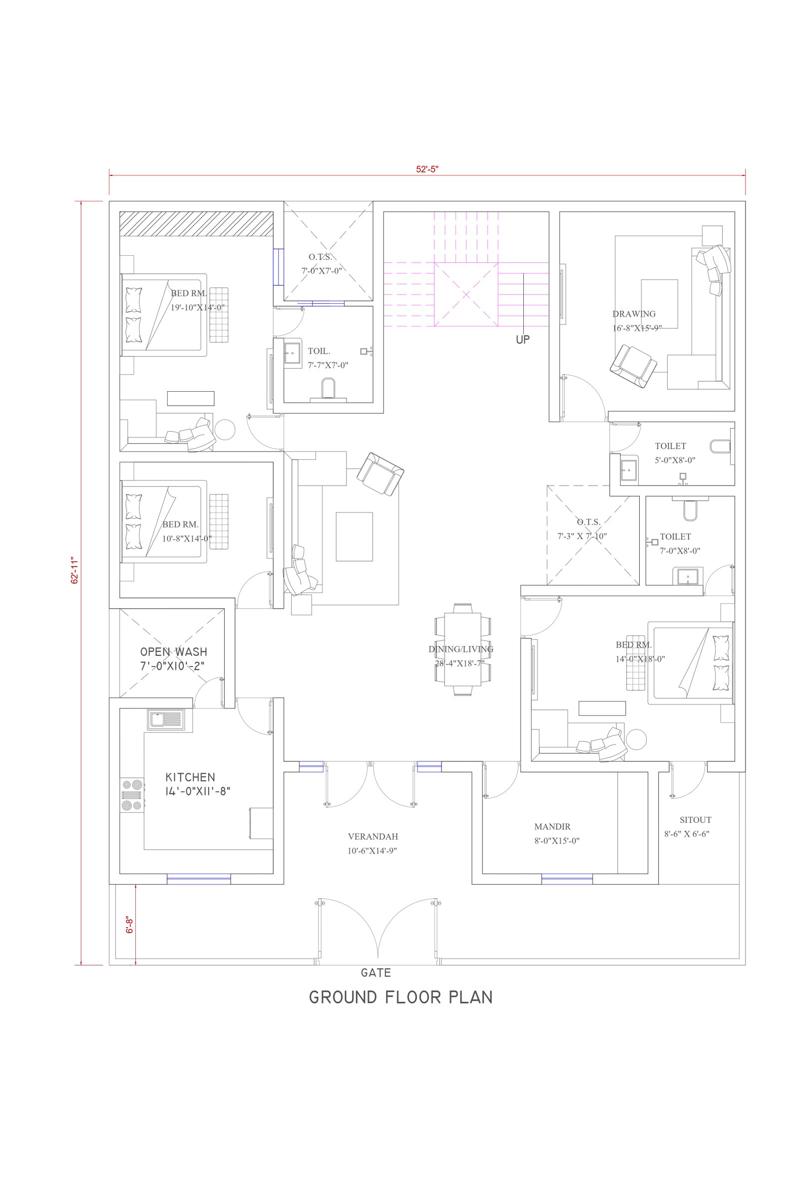 52x62 modern mansions designs