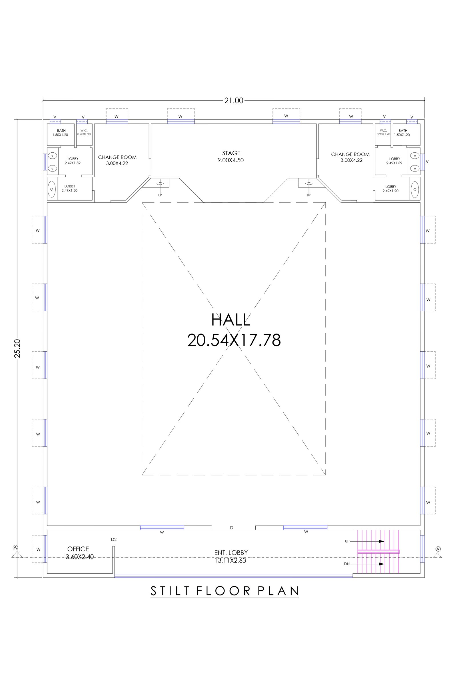 67x80 house with shop plan