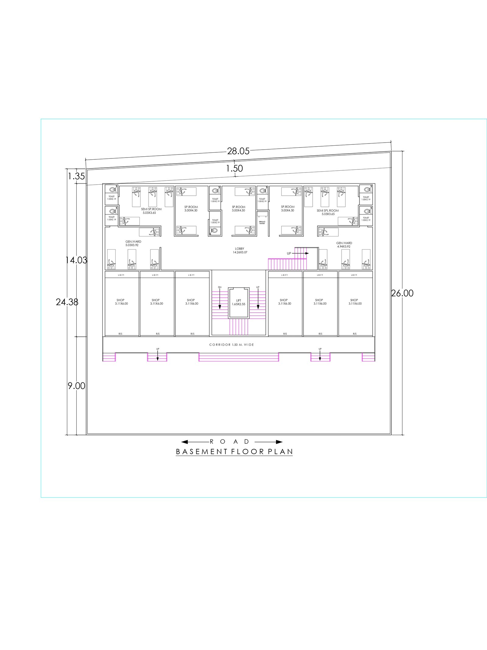 76X89 rental purpose house plans