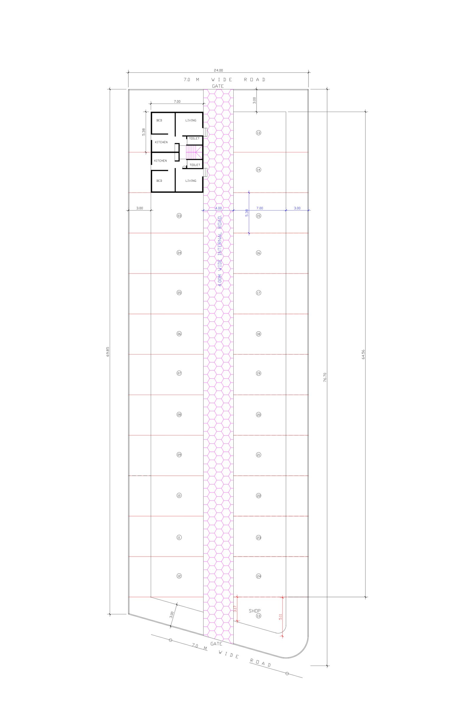 76x220 commercial building plans
