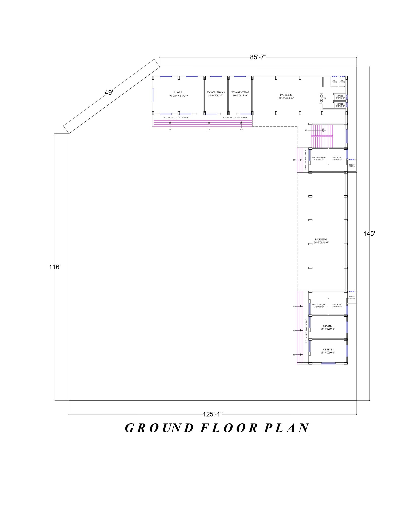 85x145 Apartment design