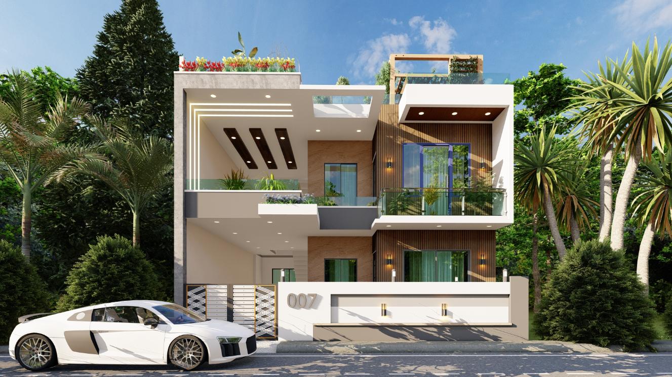 Front elevation design for home