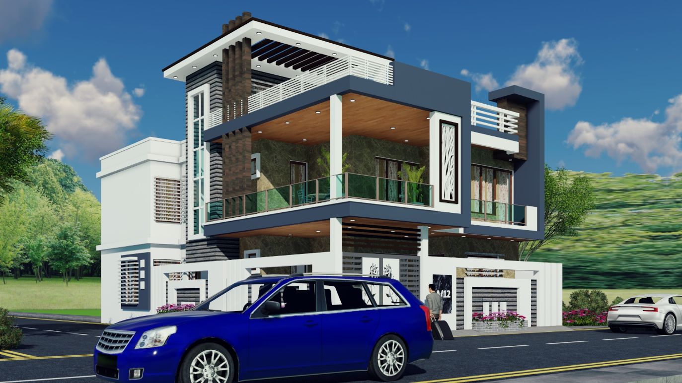 House front design by elevation designer