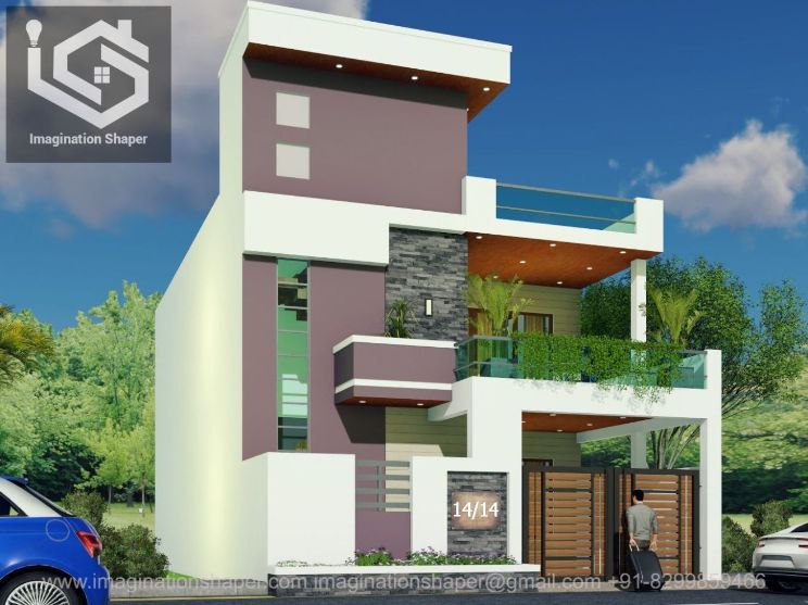 simple modern house front design
